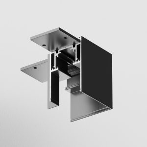 Угловой коннектор S35 накладной черный Комплектующие для накладной трековой системы Technical TRA004CL-21B