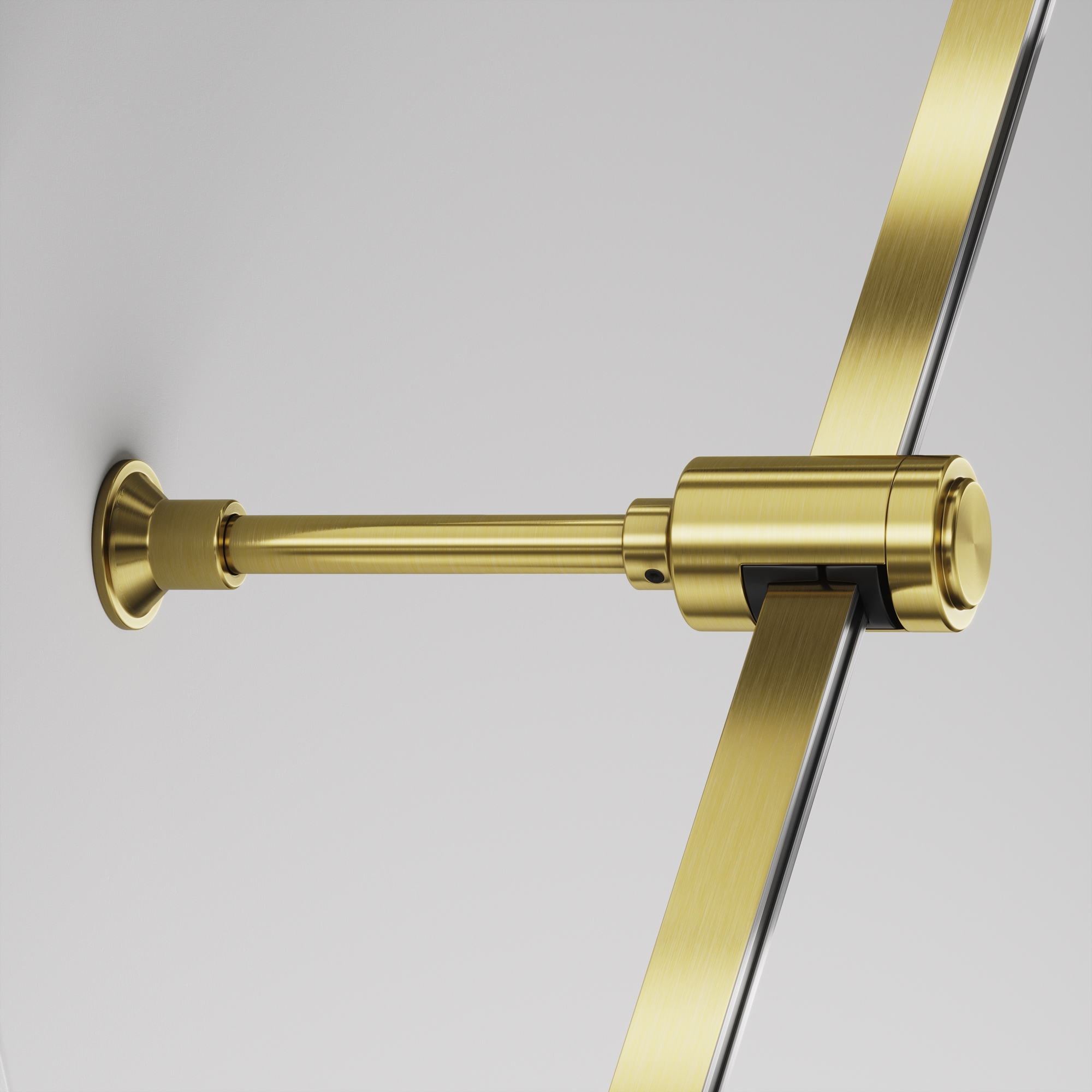 Крепление настенное Wall одинарное удлиненное Flarity латунь Комплектующие для трековой системы Technical TRA155CW-SL1-BS — изображение 3
