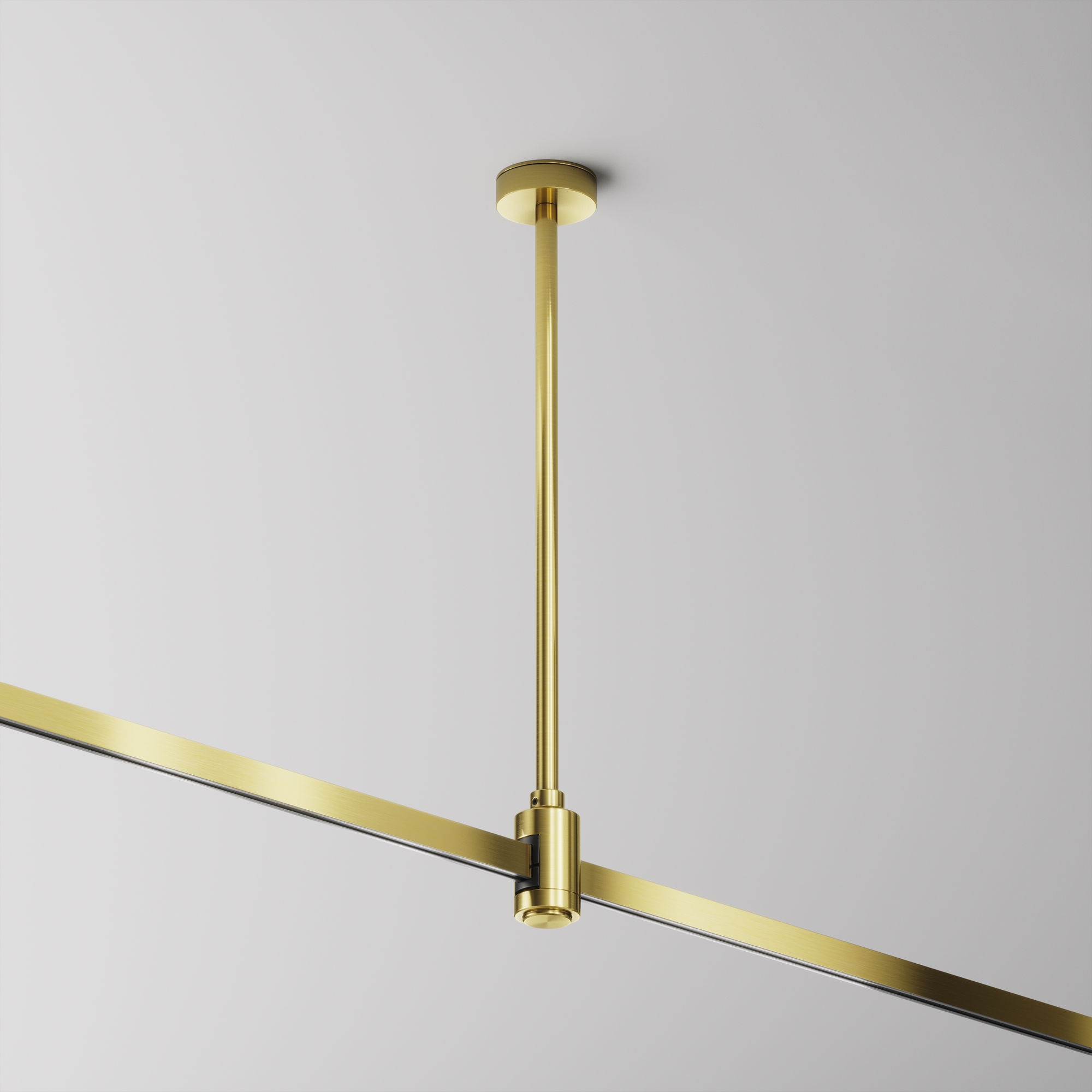 Крепление потолочное Medium одинарное 300мм Flarity латунь Комплектующие для трековой системы Technical TRA158C-S1-BS — изображение 2