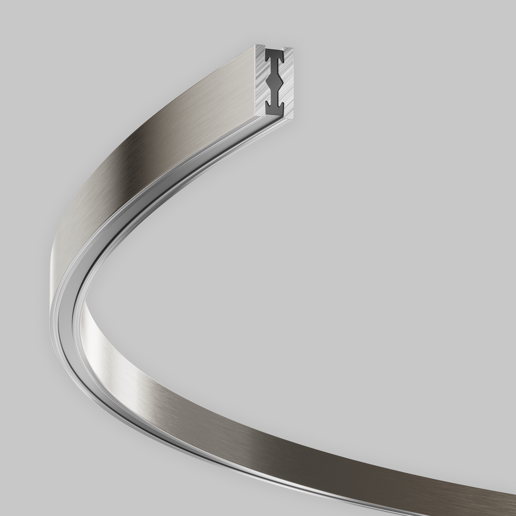 Шинопровод круглый из полукругов 1500мм Flarity платина Шинопровод накладной/подвесной Technical TRX154-2SR-D1500-PT — изображение 2