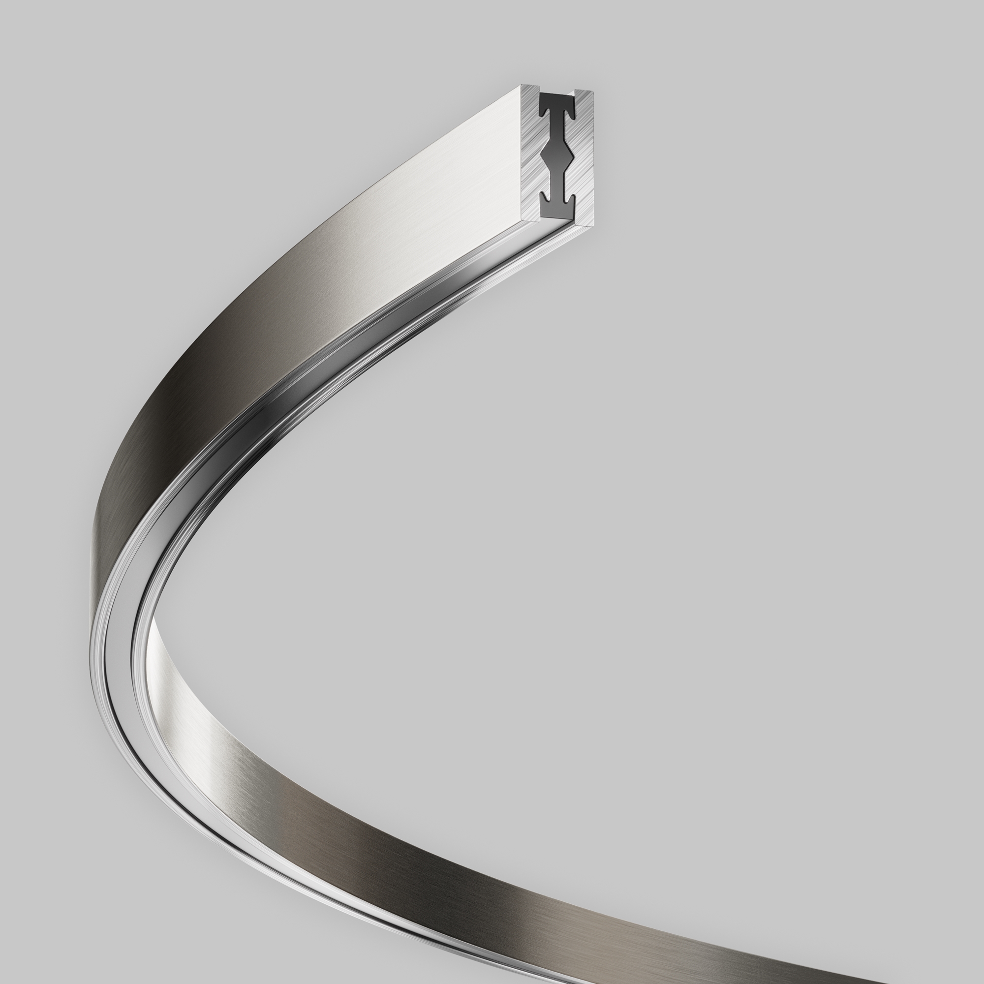 Шинопровод круглый из полукругов 1800мм Flarity платина Шинопровод накладной/подвесной Technical TRX154-2SR-D1800-PT — изображение 2