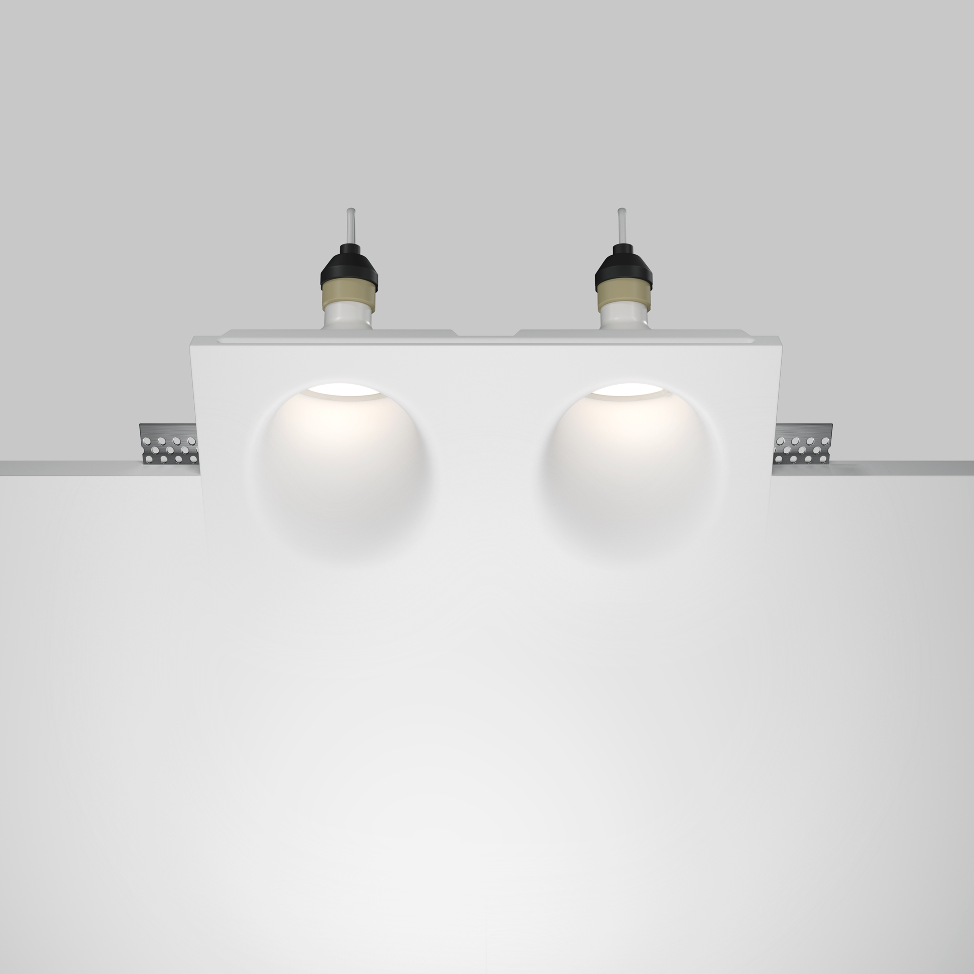 Встраиваемый светильник Gyps Modern GU10 2x10Вт Встраиваемый светильник Technical DL002-WW-02-W — изображение 3