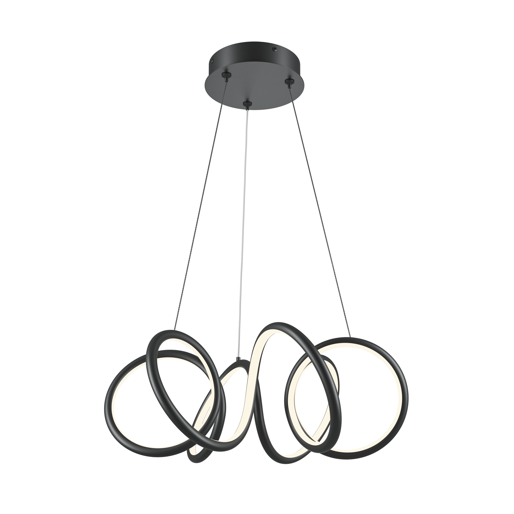 Подвесной светильник Curve 3000-4000К 52Вт Подвесной светильник Maytoni MOD241PL-L60BK