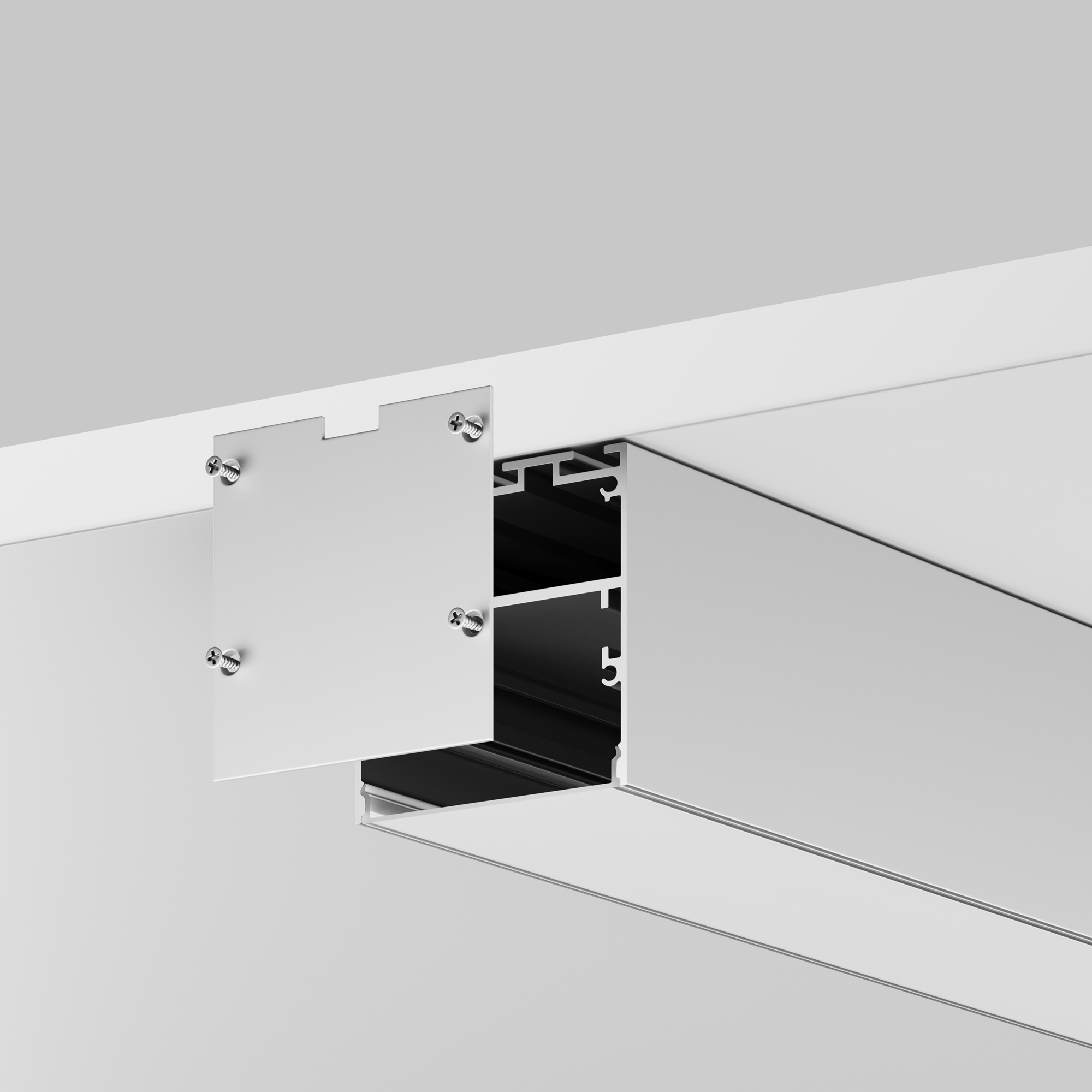 Комплект заглушек (для профиля 50×50) 2 шт., ALM-5050-S-EC 642046 Комплектующие для профиля Led Strip 642046 — изображение 3