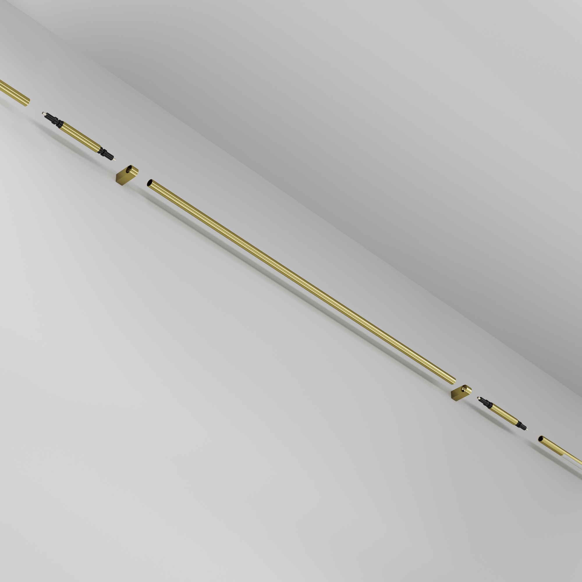 Соединитель для системы Axity Комплектующие для систем освещения с токоведущими элементами Technical CA001-L1000-BS — изображение 3