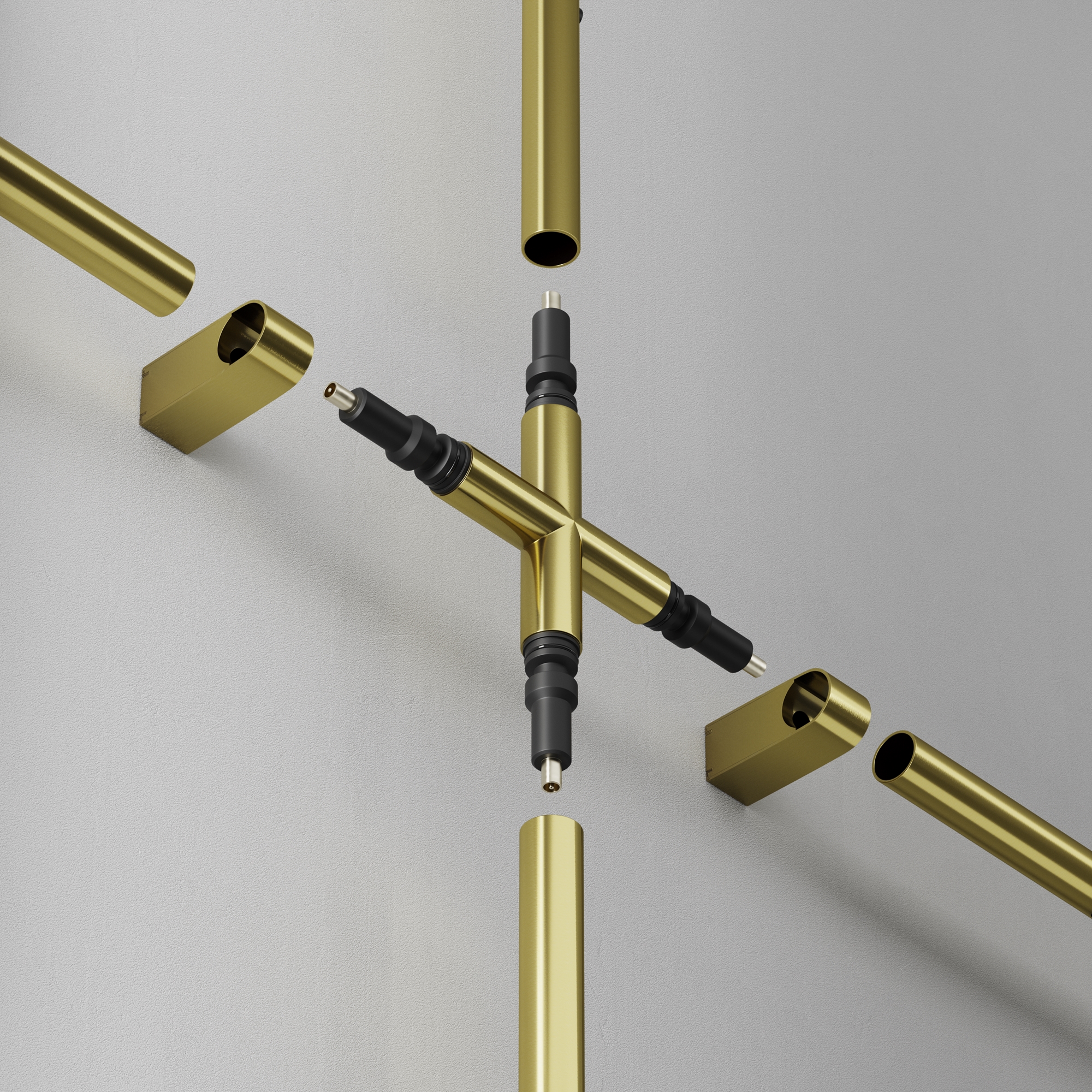 X образный коннектор для системы Axity Комплектующие для систем освещения с токоведущими элементами Technical CA008TX-BS — изображение 3