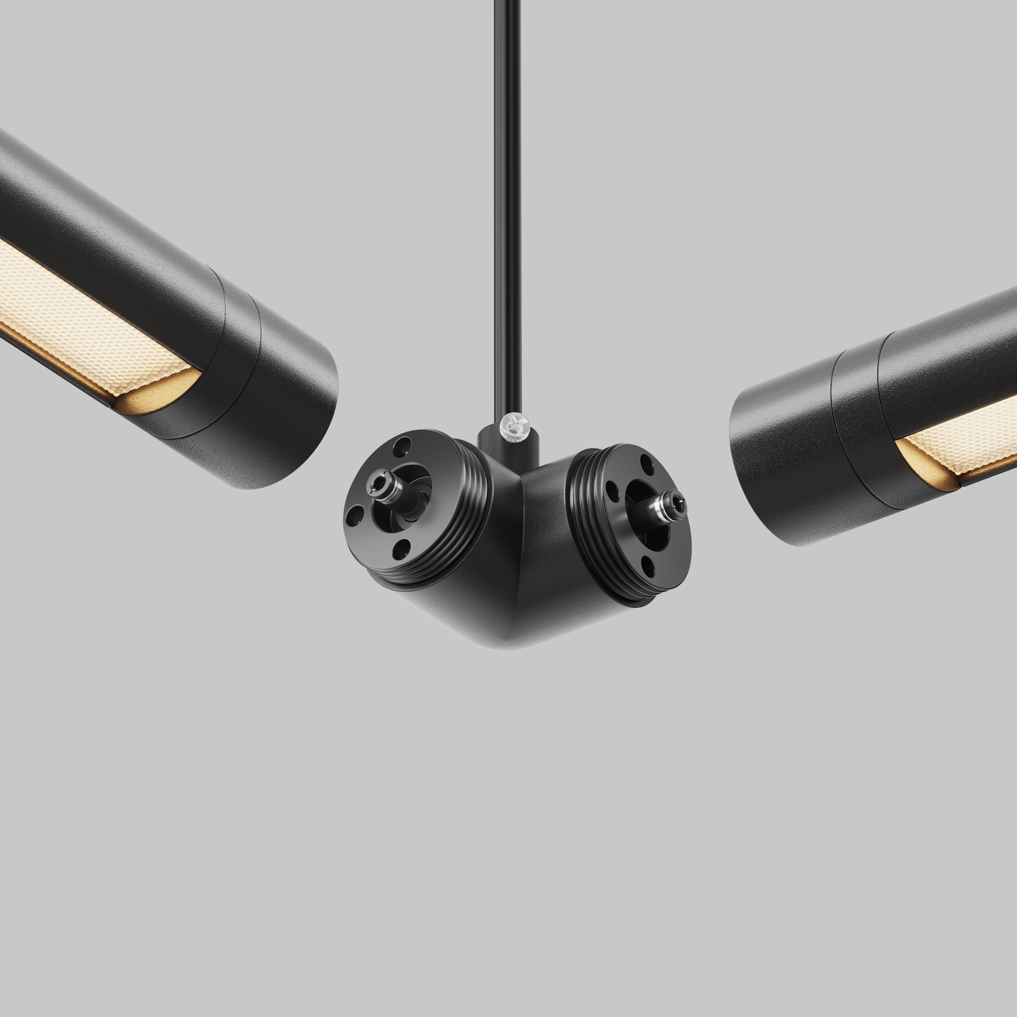 Угловой коннектор для системы Shelf с вводом питания Комплектующие для систем освещения с токоведущими элементами Technical CA014LC-P-B — изображение 3