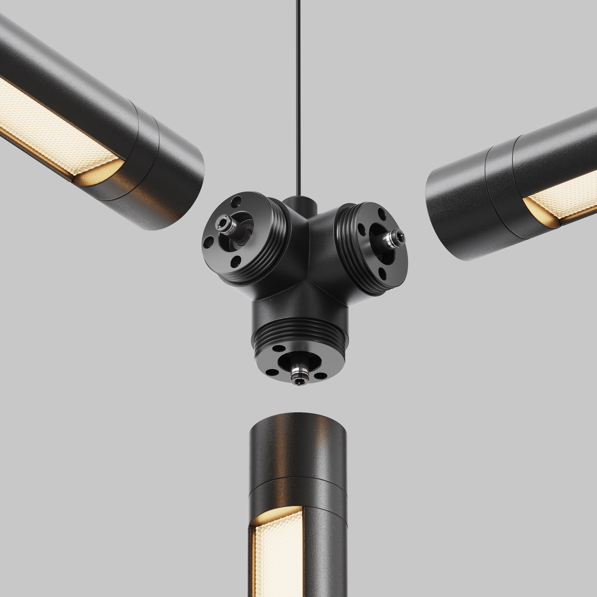 T-образный вертикальный коннектор для системы Shelf без ввода питания Комплектующие для систем освещения с токоведущими элементами Technical CA016TC-B — изображение 3