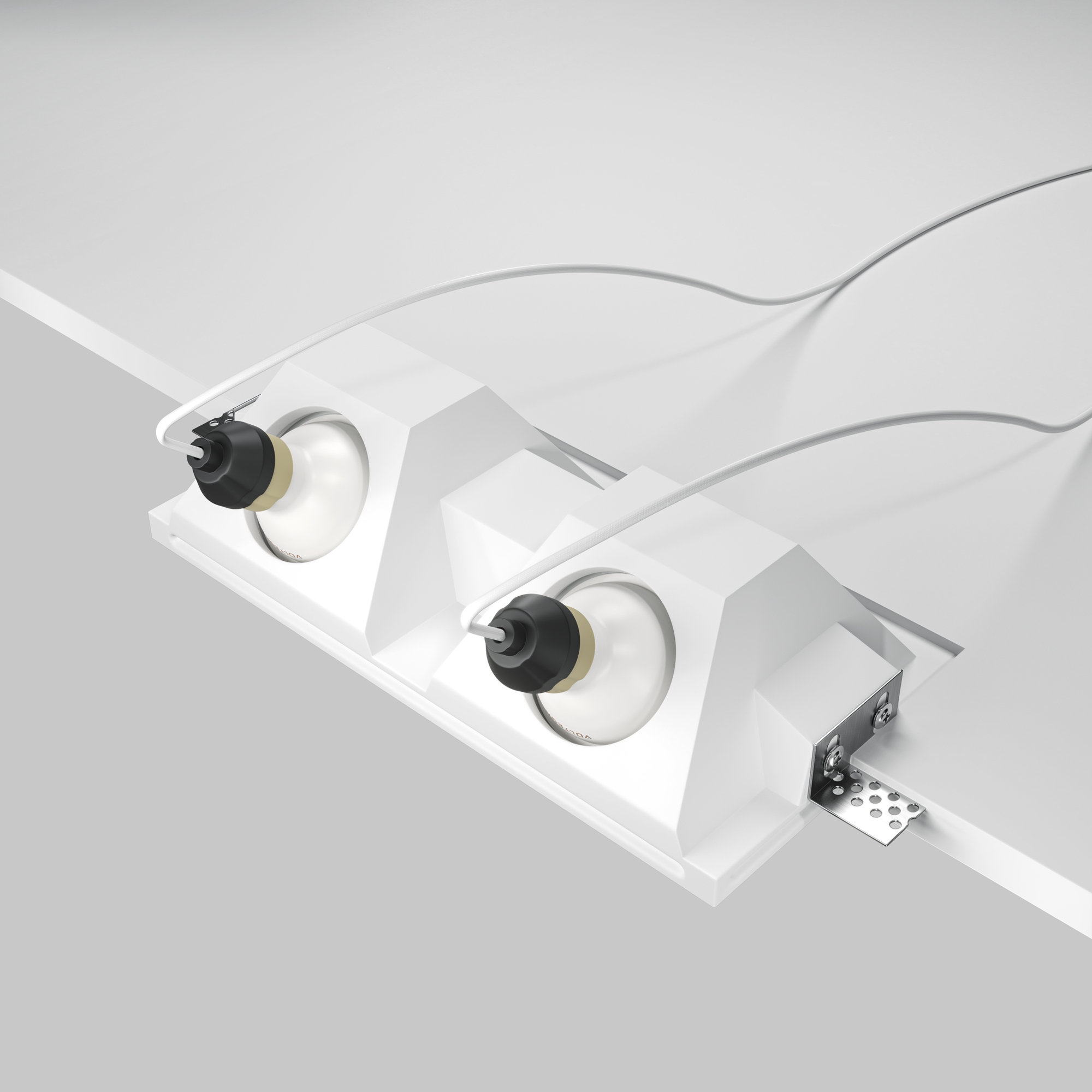 Встраиваемый светильник Gyps Modern GU10 2x10Вт Встраиваемый светильник Technical DL002-WW-02-W — изображение 4