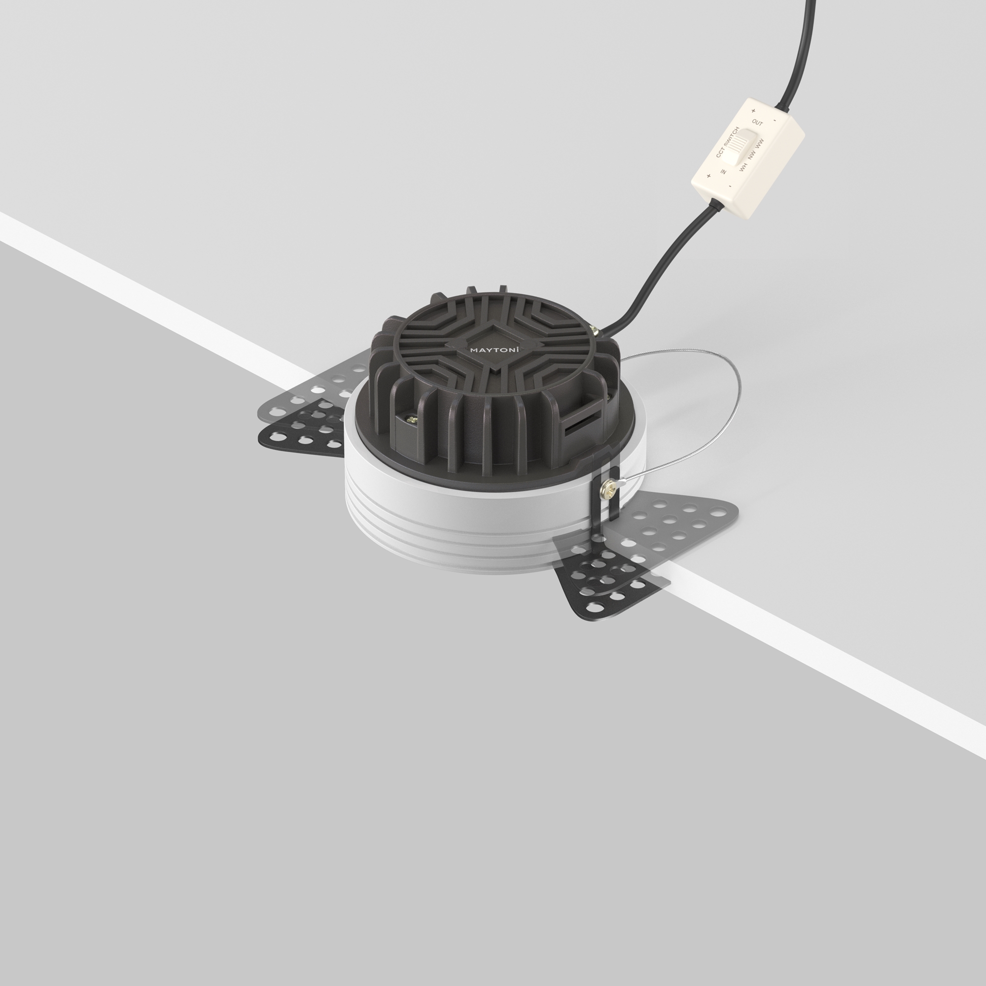 Встраиваемый светильник Okno 3000-4000-6000K 8W 100° IP 44 Встраиваемый светильник Technical DL055-8W3-4-6K-TRS-W — изображение 2