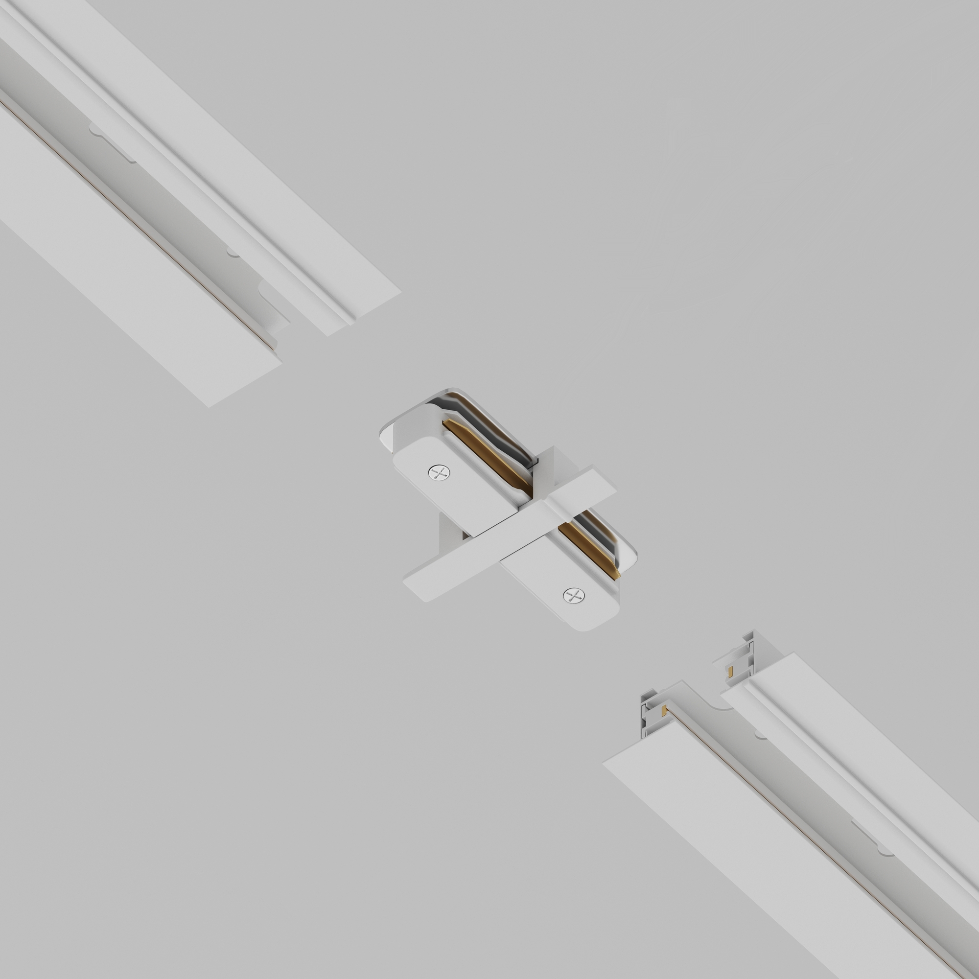 Коннектор прямой Unity встраиваемый белый Комплектующие для систем освещения с токоведущими элементами Technical TRA002C-11W — изображение 3