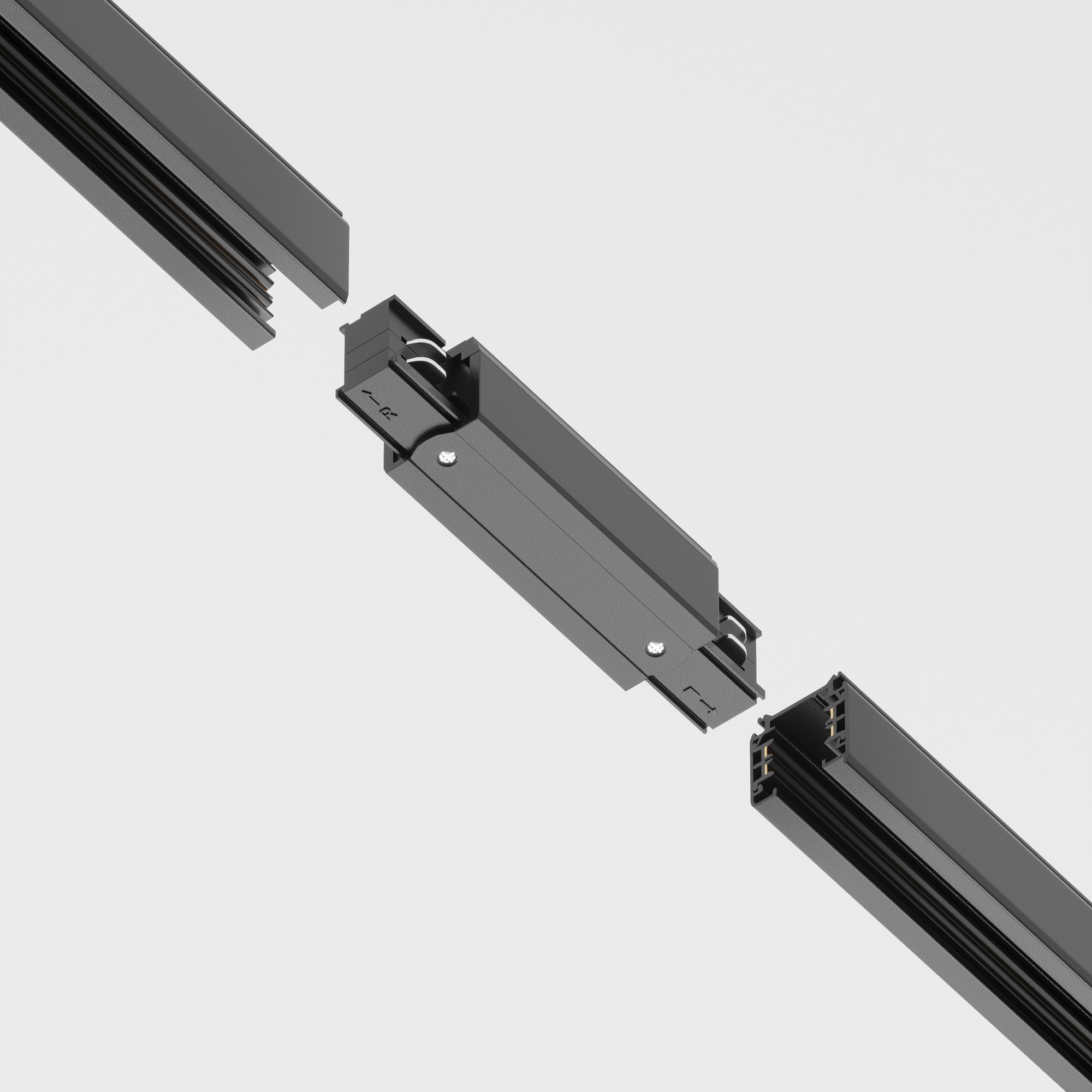 Коннектор прямой Trinity черный Комплектующие для систем освещения с токоведущими элементами Technical TRA005C-31B — изображение 3