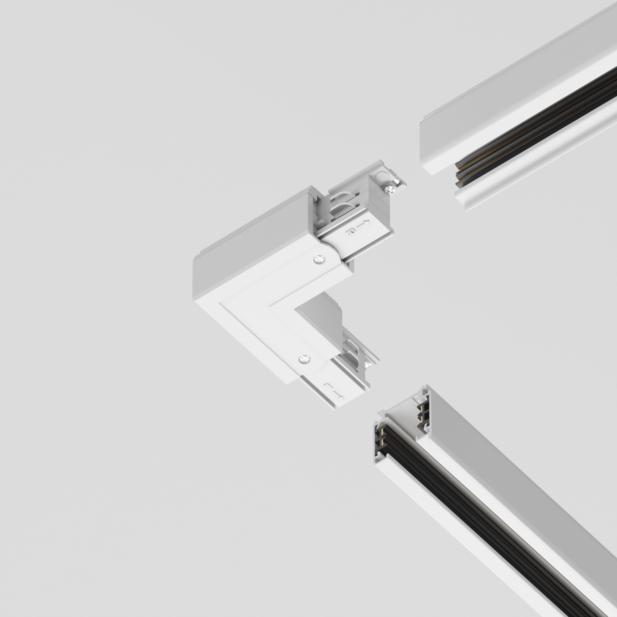 Коннектор угловой внутренний Trinity белый Комплектующие для систем освещения с токоведущими элементами Technical TRA005CL-31W-R — изображение 3