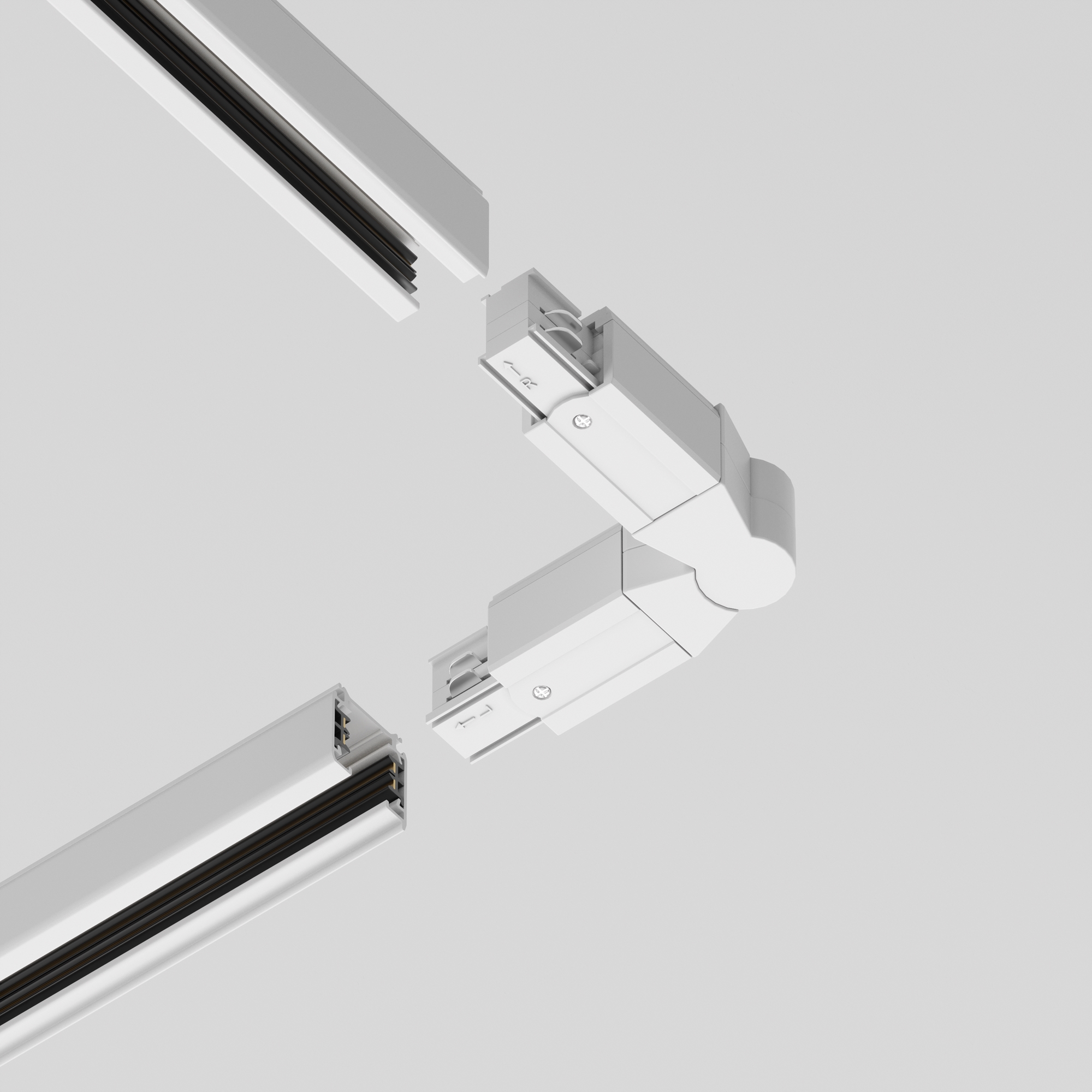 Коннектор поворотный шарнирный Trinity белый Комплектующие для систем освещения с токоведущими элементами Technical TRA005CS-31W — изображение 3