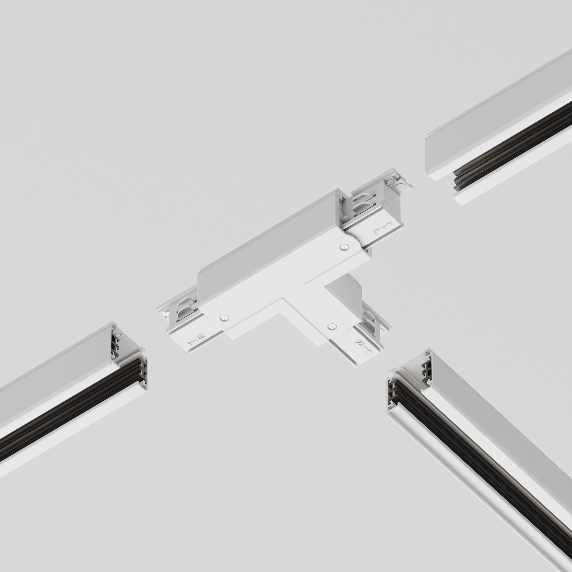 Коннектор Т-образный правый Trinity белый Комплектующие для систем освещения с токоведущими элементами Technical TRA005CT-31W-R — изображение 3