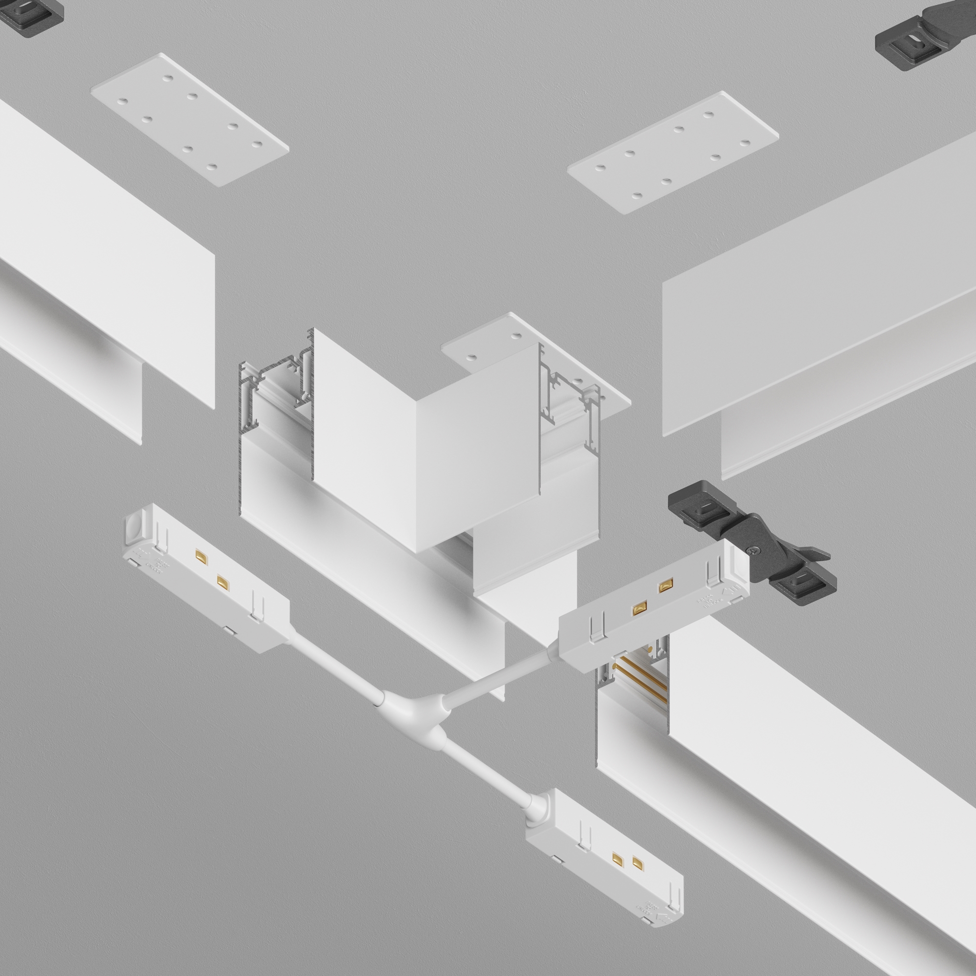 Коннектор Т-образный Gravity накладной белый Комплектующие для накладной трековой системы Technical TRA010CT-41W — изображение 3