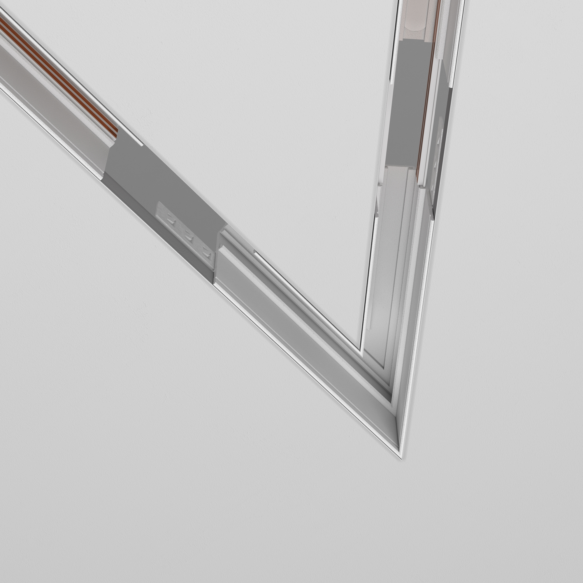 белый Комплектующие для встраиваемой трековой системы Technical TRA034CLS-42W