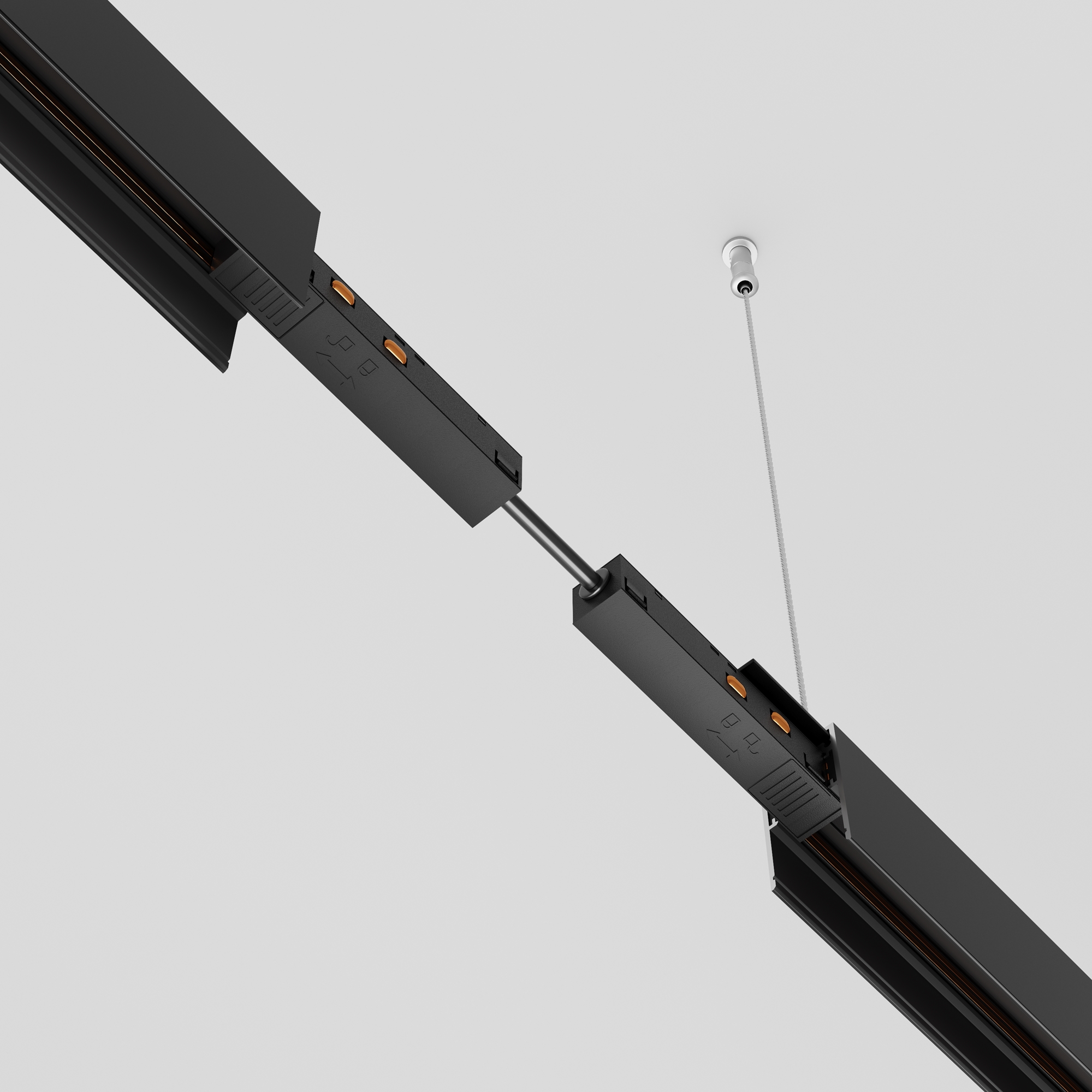 Коннектор питания прямой гибкий 5см Exility черный Комплектующие для систем освещения с токоведущими элементами Technical TRA034CPC-42B-5 — изображение 3