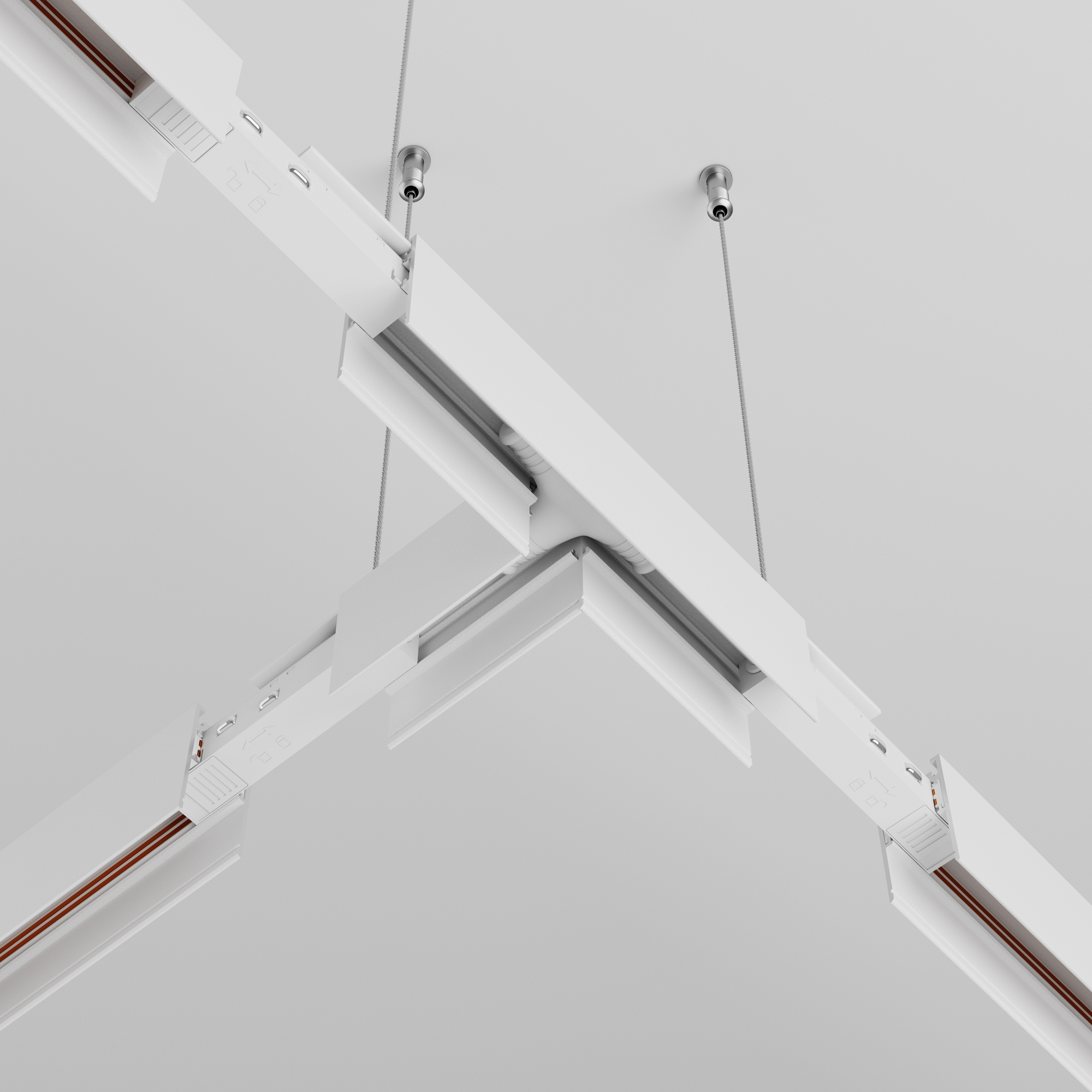 Коннектор питания Т-образный Exility белый Комплектующие для систем освещения с токоведущими элементами Technical TRA034CWT-42W — изображение 3