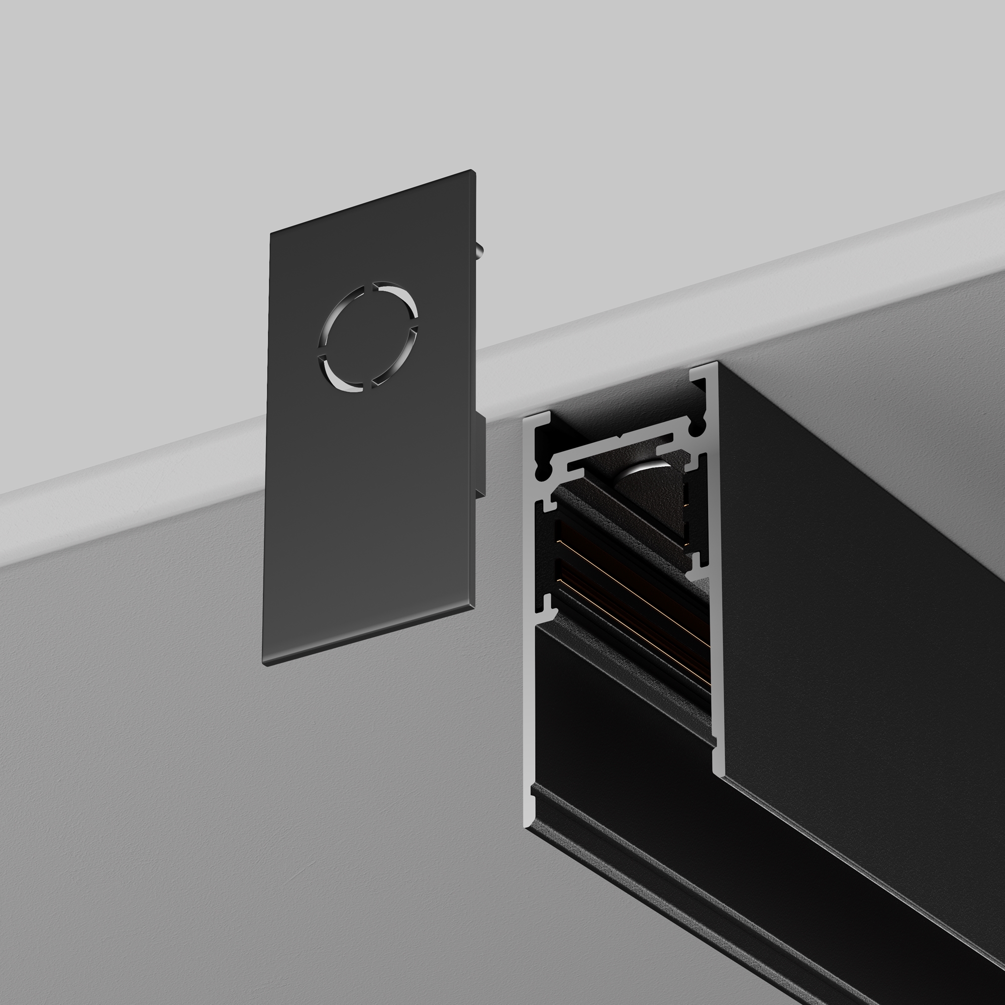 Заглушка торцевая 2 шт. Exility накладной черный Комплектующие для накладной трековой системы Technical TRA034EC-41B — изображение 4