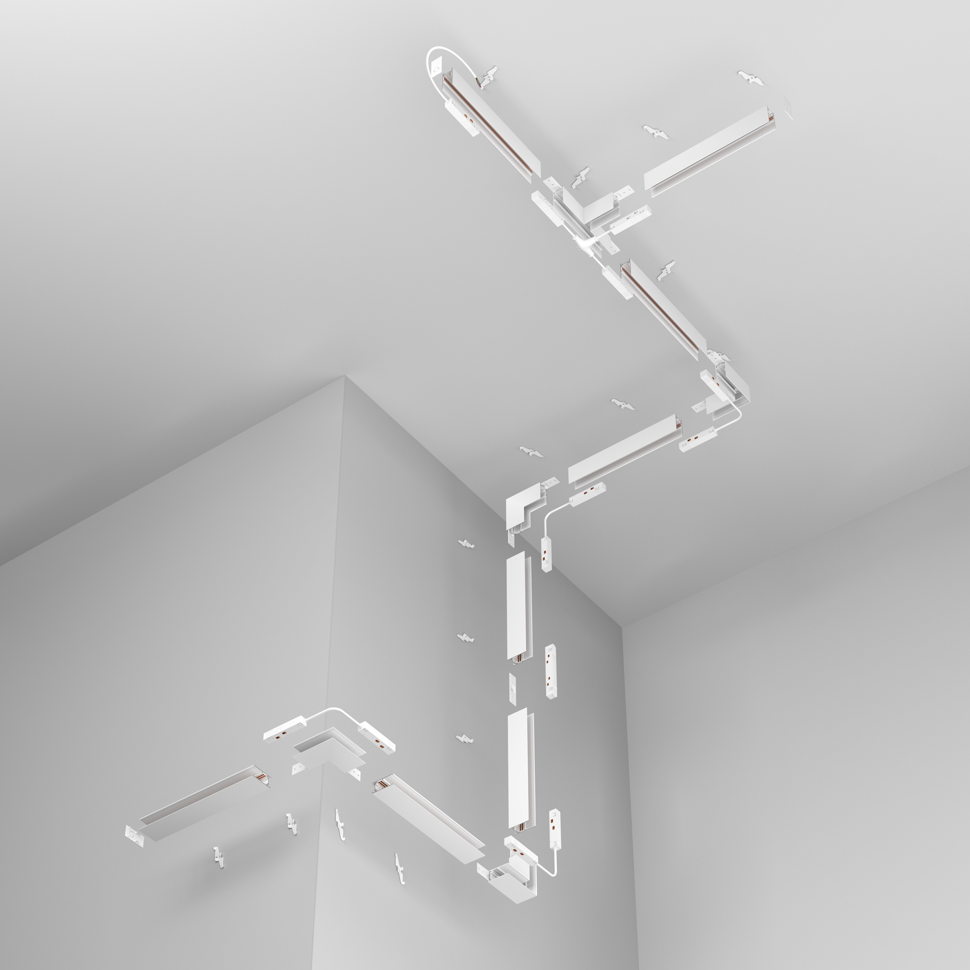 Заглушка торцевая 2 шт. Exility накладной белый Комплектующие для накладной трековой системы Technical TRA034EC-41W — изображение 4