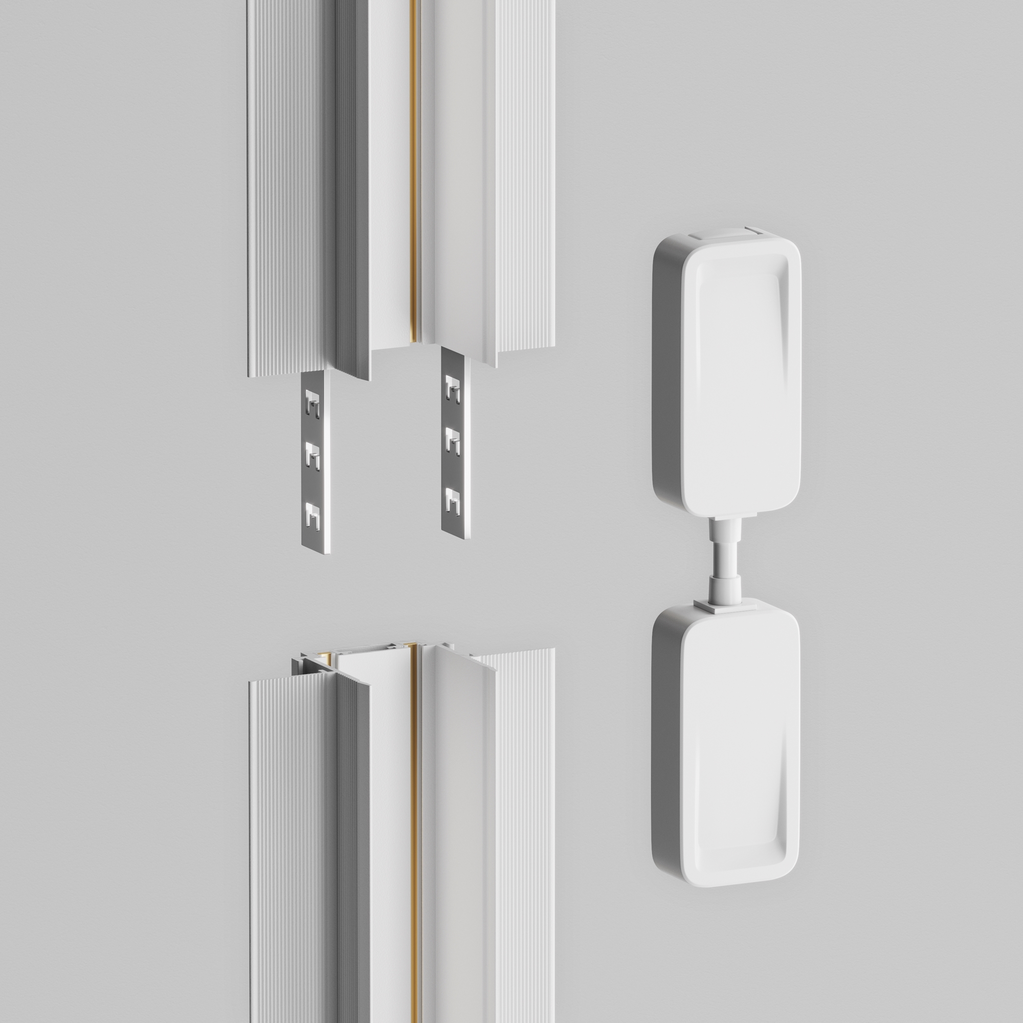 Коннектор питания прямой Radity встраиваемый белый Комплектующие для систем освещения с токоведущими элементами Technical TRA084C-W-12 — изображение 3