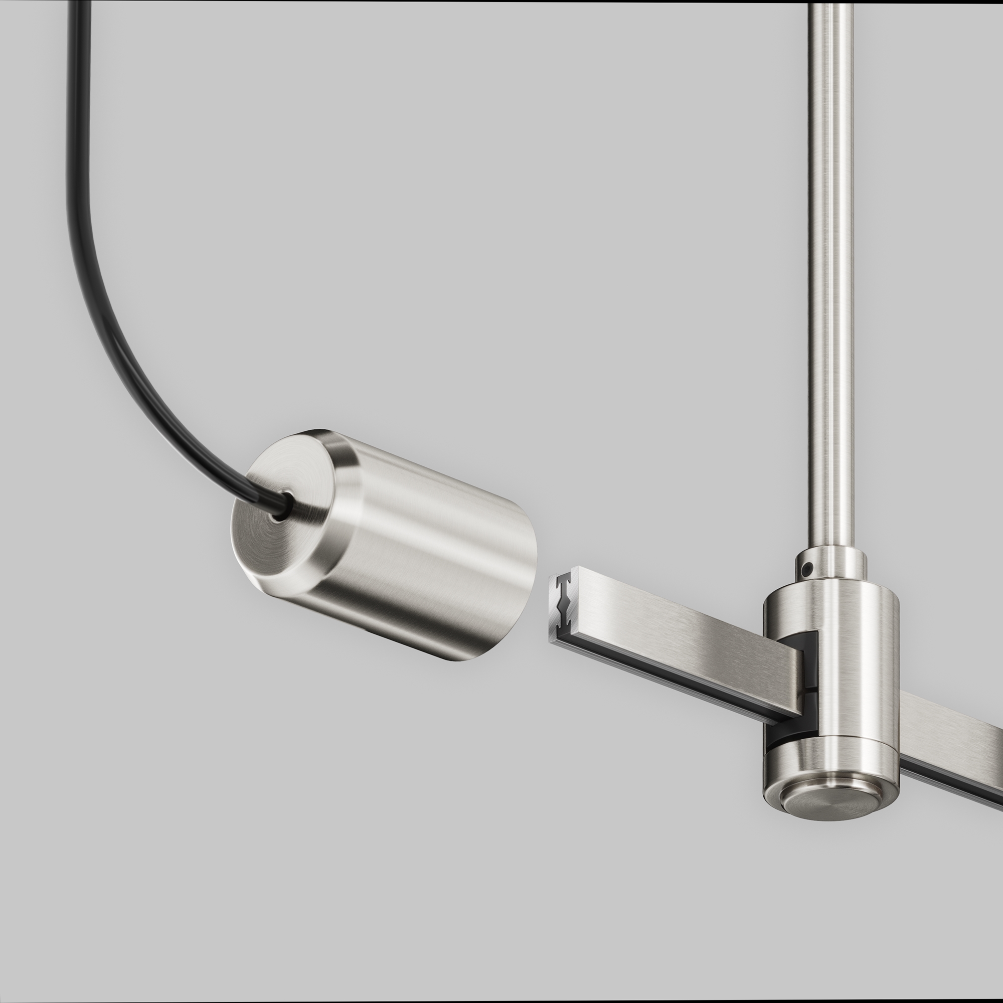 Ввод питания боковой Flarity платина Комплектующие для систем освещения с токоведущими элементами Technical TRA154C-SB1-PT — изображение 3