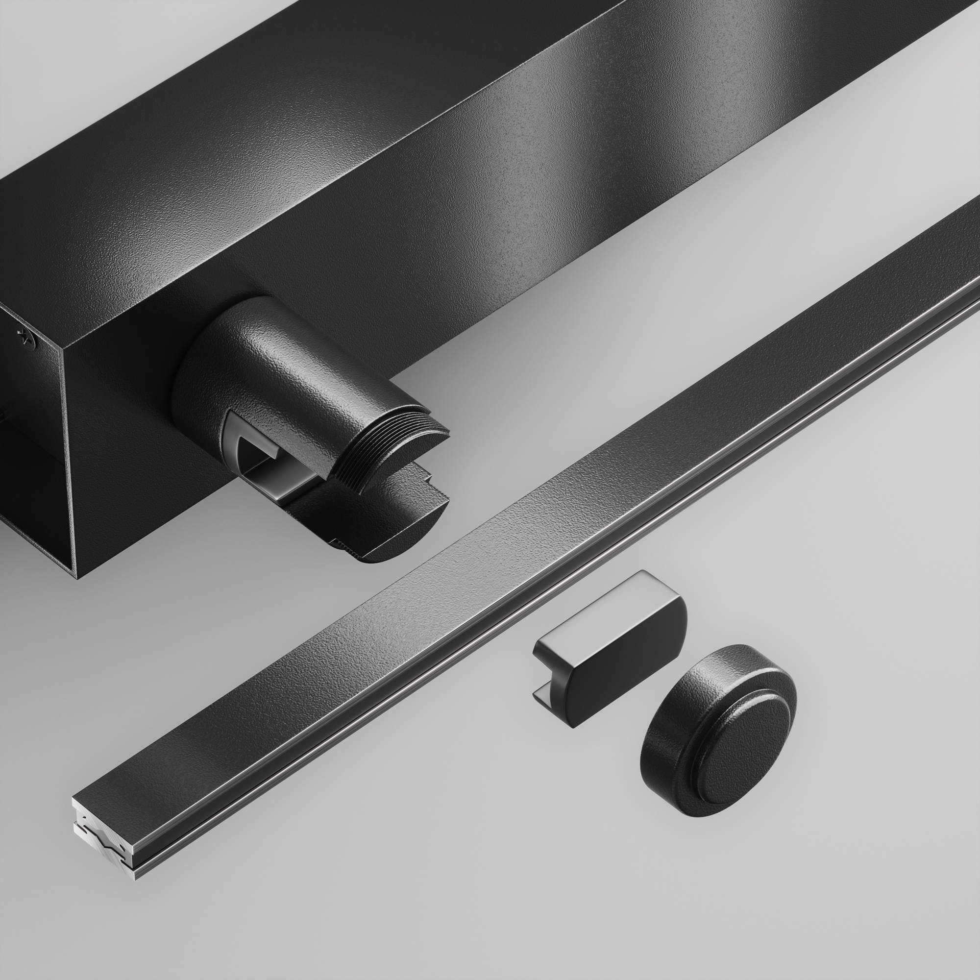 Основание настенное Wall для блока питания с вводом питания Flarity черный Комплектующие для систем освещения с токоведущими элементами Technical TRA155CW-BB-B — изображение 3