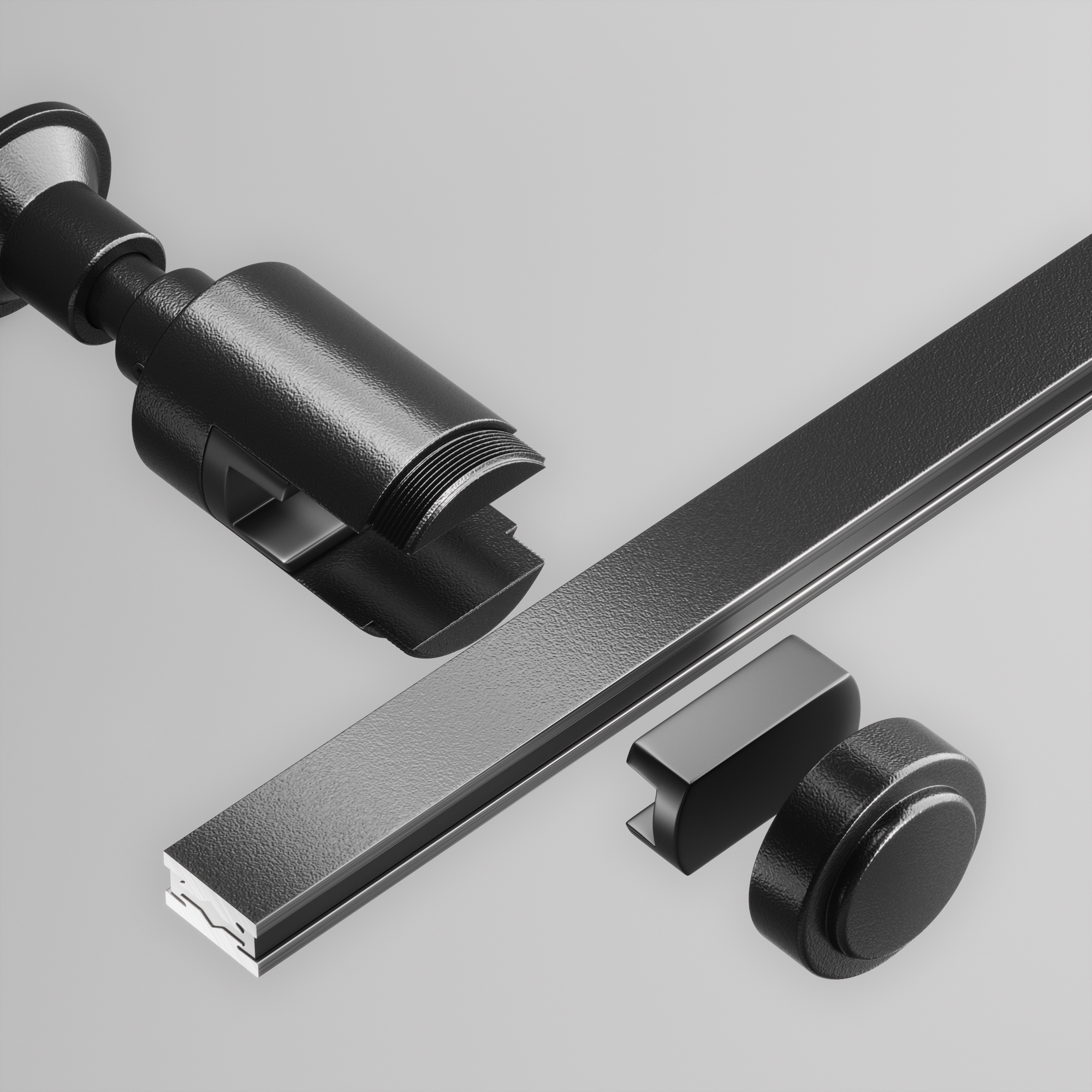 Крепление настенное Wall одинарное Flarity черный Комплектующие для трековой системы Technical TRA155CW-S1-B — изображение 3