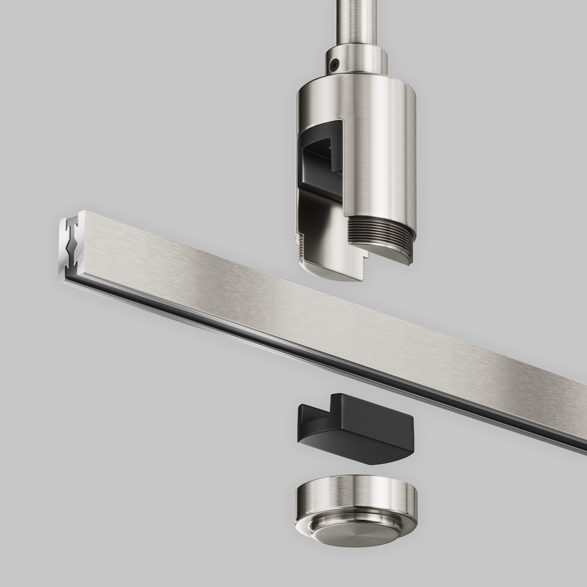 Крепление потолочное Short 78мм с вводом питания Flarity платина Комплектующие для систем освещения с токоведущими элементами Technical TRA156C-B1-PT — изображение 3