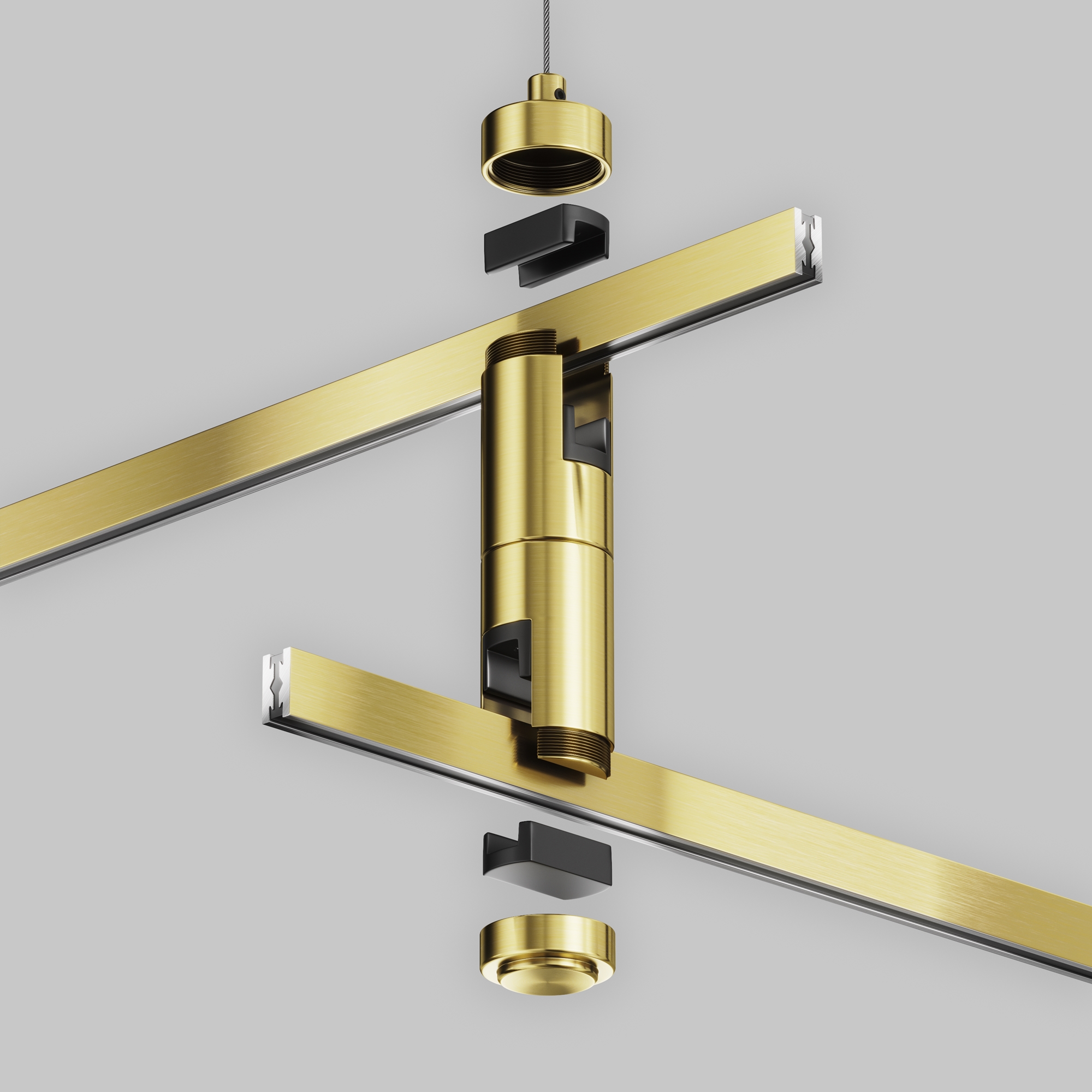 Подвес тросовый Hang двойной Flarity латунь Комплектующие для систем освещения с токоведущими элементами Technical TRA157SW-D1-BS — изображение 3