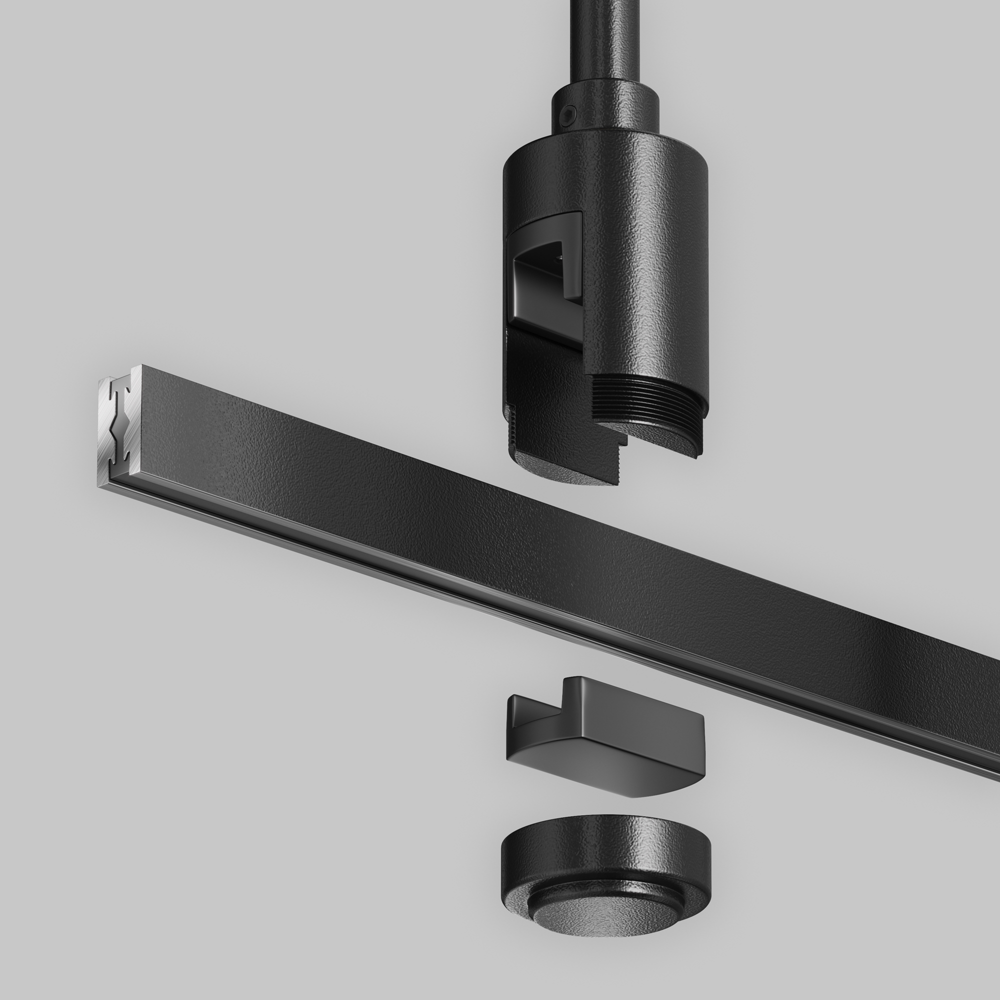 Крепление потолочное Medium одинарное 360мм Flarity черный Комплектующие для трековой системы Technical TRA158C-SL1-B — изображение 2