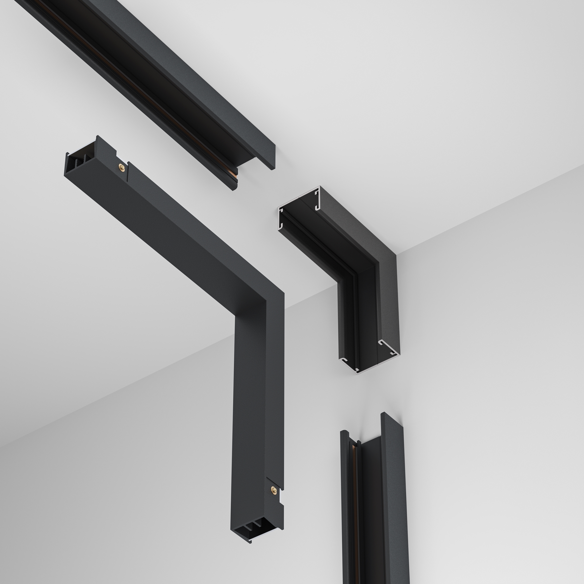 Коннектор питания угловой внутренний Basity, черный Комплектующие для систем освещения с токоведущими элементами Technical TRA172ICPC-1B — изображение 3