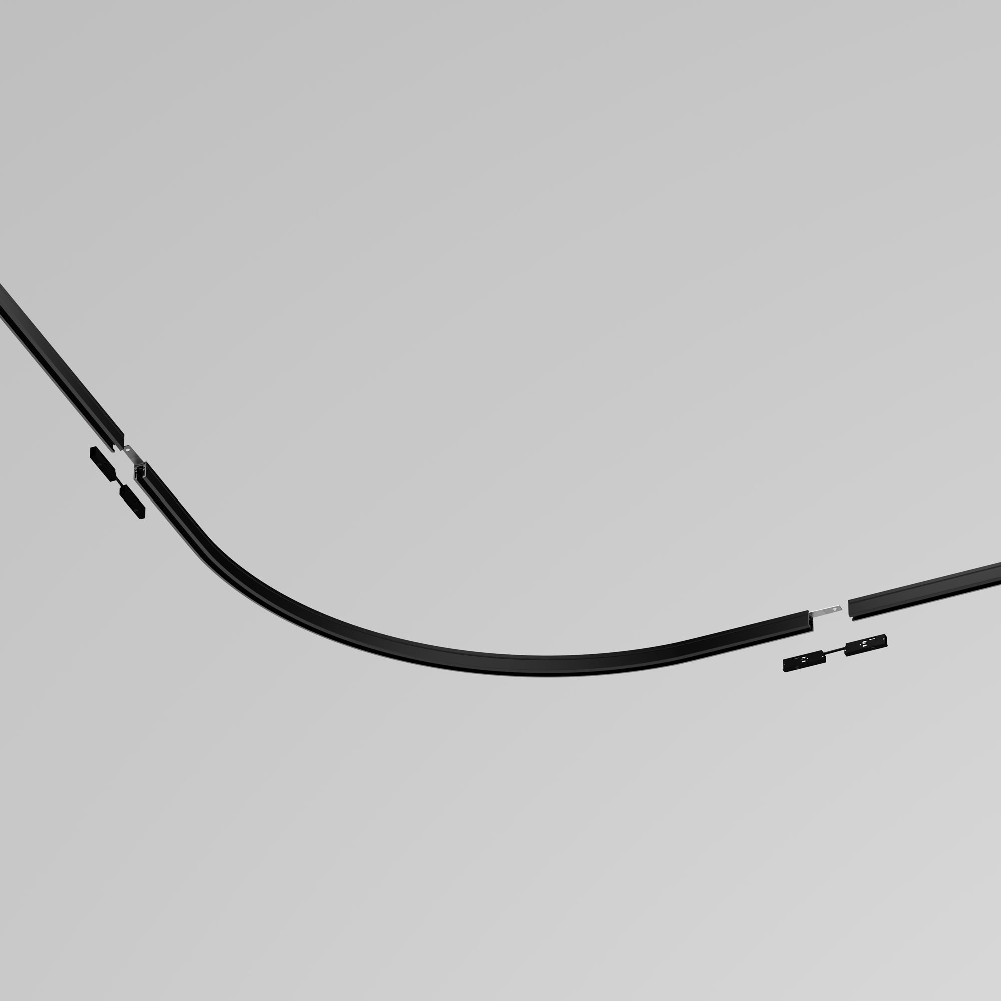 Коннектор радиусный D600 накладной Levity черный Комплектующие для систем освещения с токоведущими элементами Technical TRA184-R600-11B — изображение 3