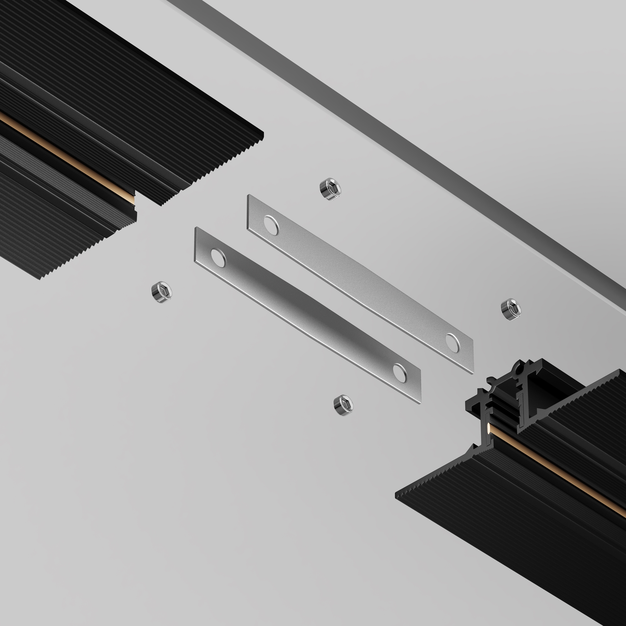 Коннектор прямой для шинопровода Levity, 2шт Комплектующие для встраиваемой трековой системы Technical TRA184C-12S — изображение 3