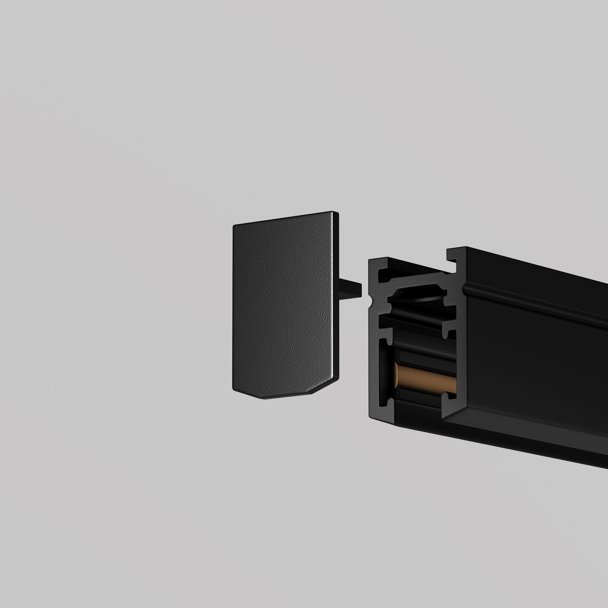 Заглушка для шинопровода, 2 шт. Levity Комплектующие для трековой системы Technical TRA184EC-1B — изображение 3