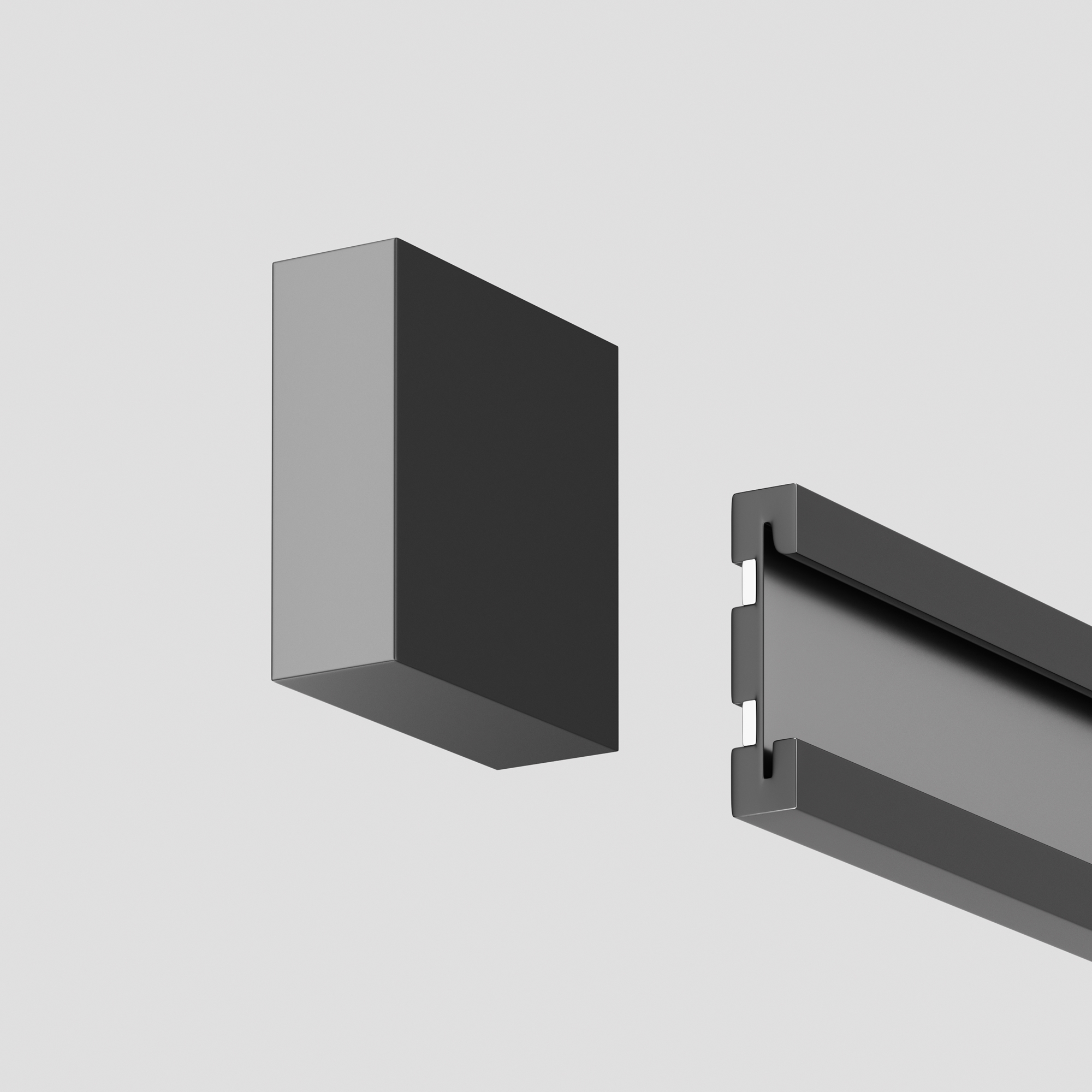 Заглушки для шинопровода Flexity, 2шт. Комплектующие для трековой системы Technical TRA200EC-11B — изображение 3