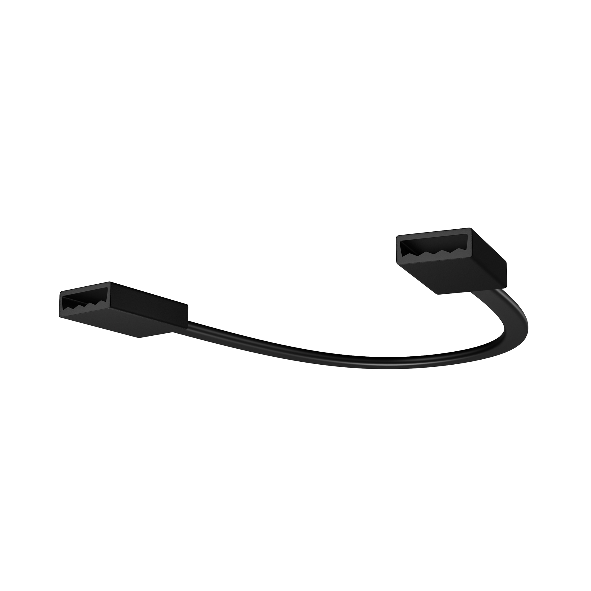 Гибкий коннектор для токоведущей ленты Exility IP черный Комплектующие для уличной трековой системы с токоведущими элементами Outdoor O-TR002-SC