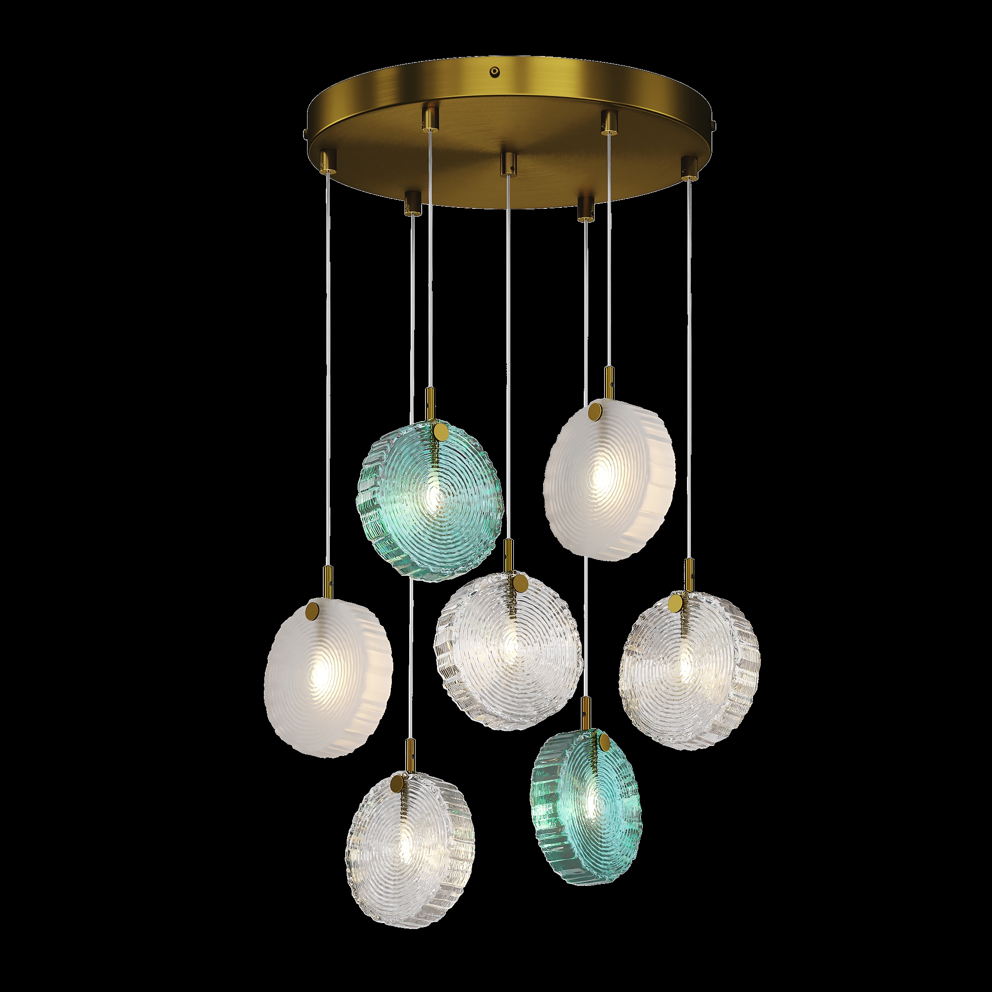 Подвесной светильник Frozen G4х7 Подвесной светильник Maytoni MOD254PL-07BS — изображение 2