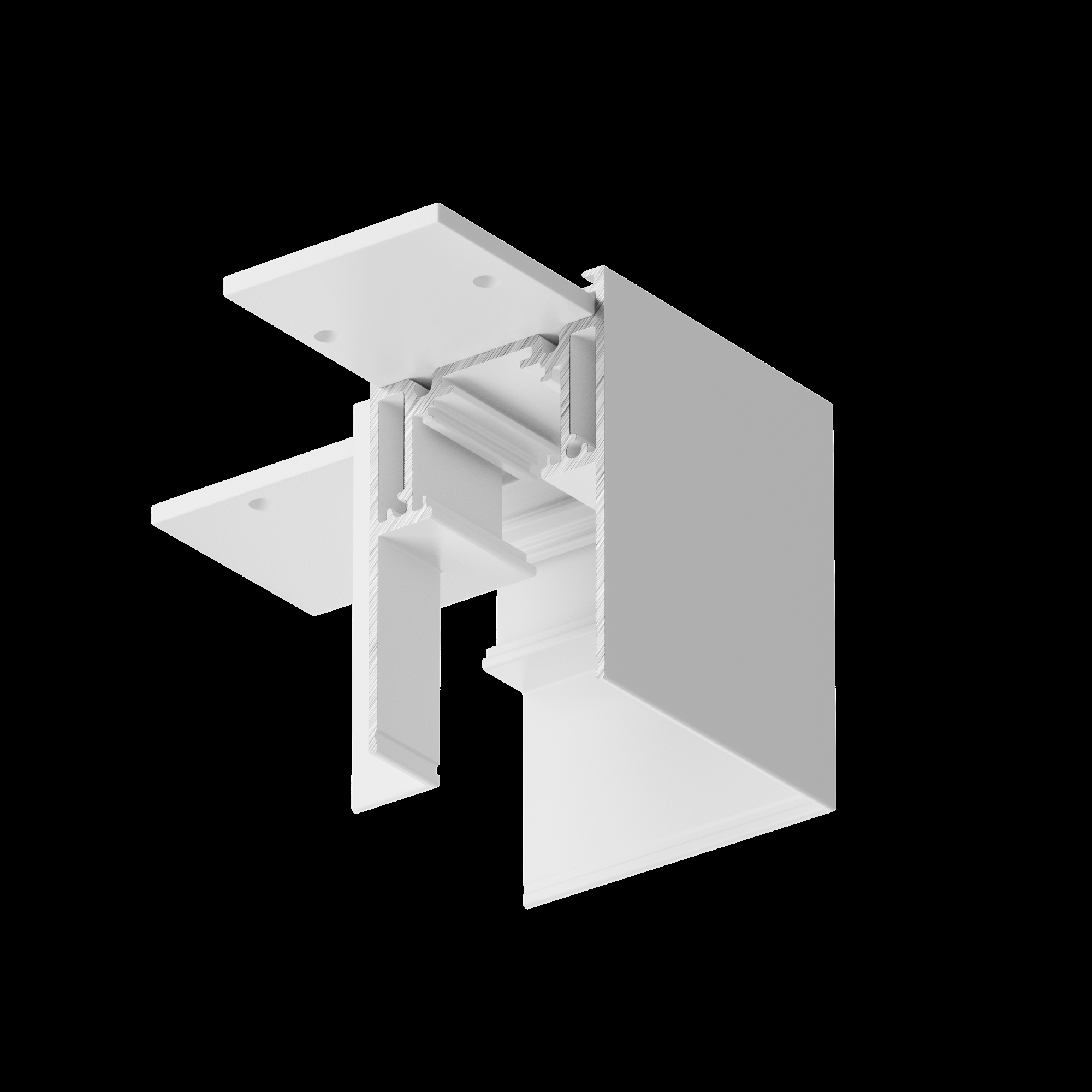 Угловой коннектор S35 накладной белый Комплектующие для накладной трековой системы Technical TRA004CL-21W — изображение 4