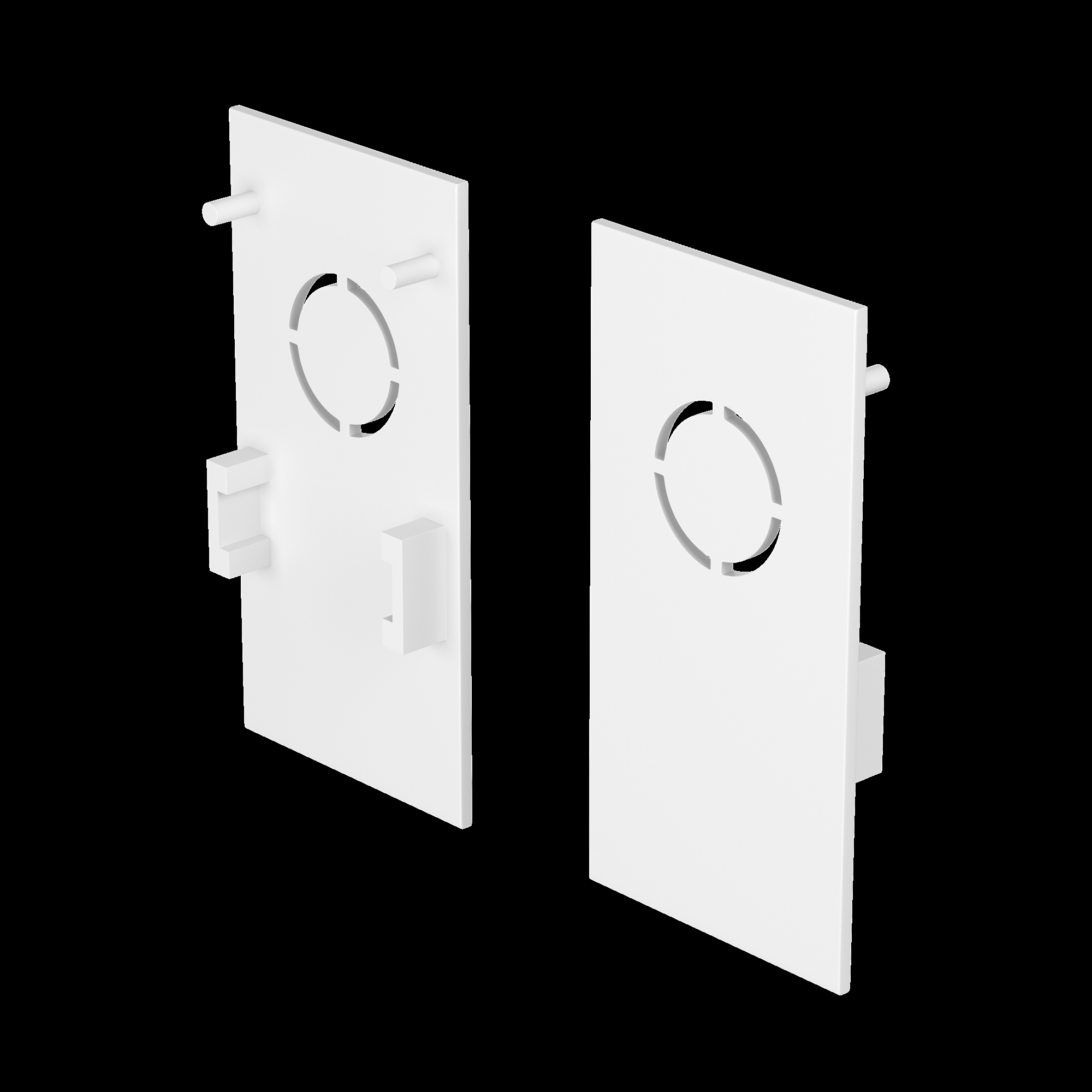 Заглушка торцевая 2 шт. Exility накладной белый Комплектующие для накладной трековой системы Technical TRA034EC-41W — изображение 2