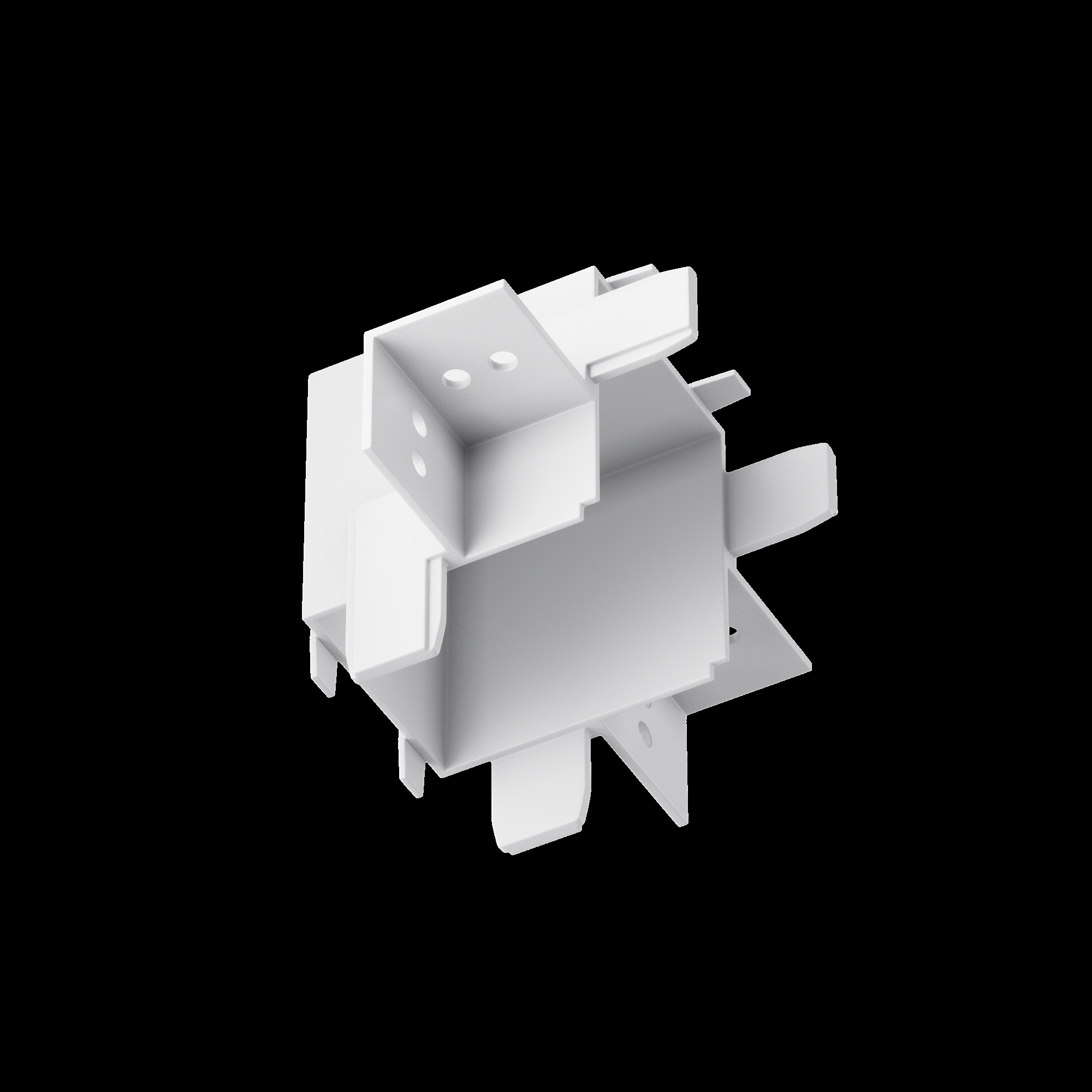 Коннектор угловой внутренний Radity встраиваемый белый Комплектующие для встраиваемой трековой системы Technical TRA084CT-12W — изображение 4