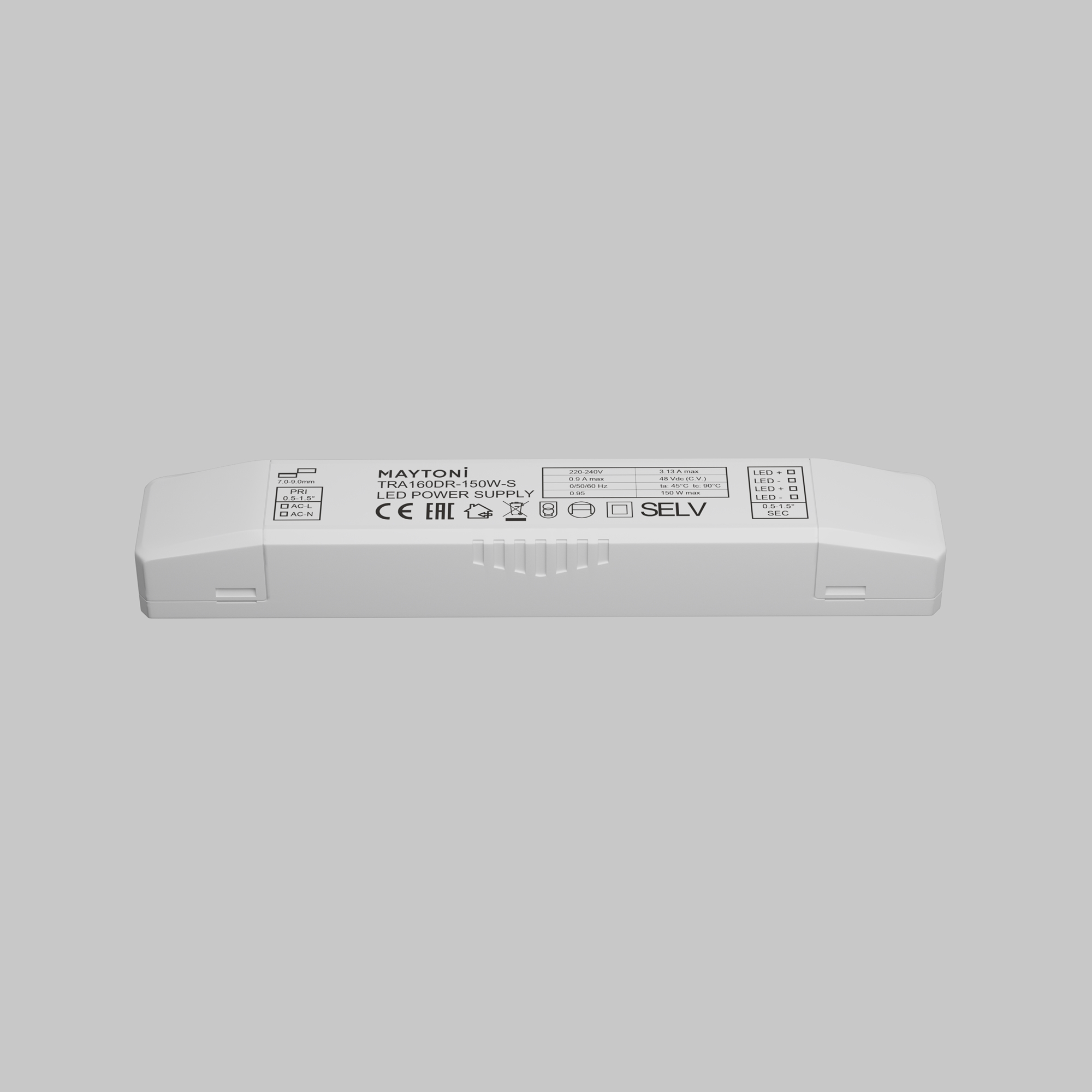 белый Источник напряжения Technical TRA160DR-150W-S