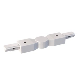 Коннектор поворотный шарнирный Unity белый Комплектующие для систем освещения с токоведущими элементами Technical TRA001CS-11W