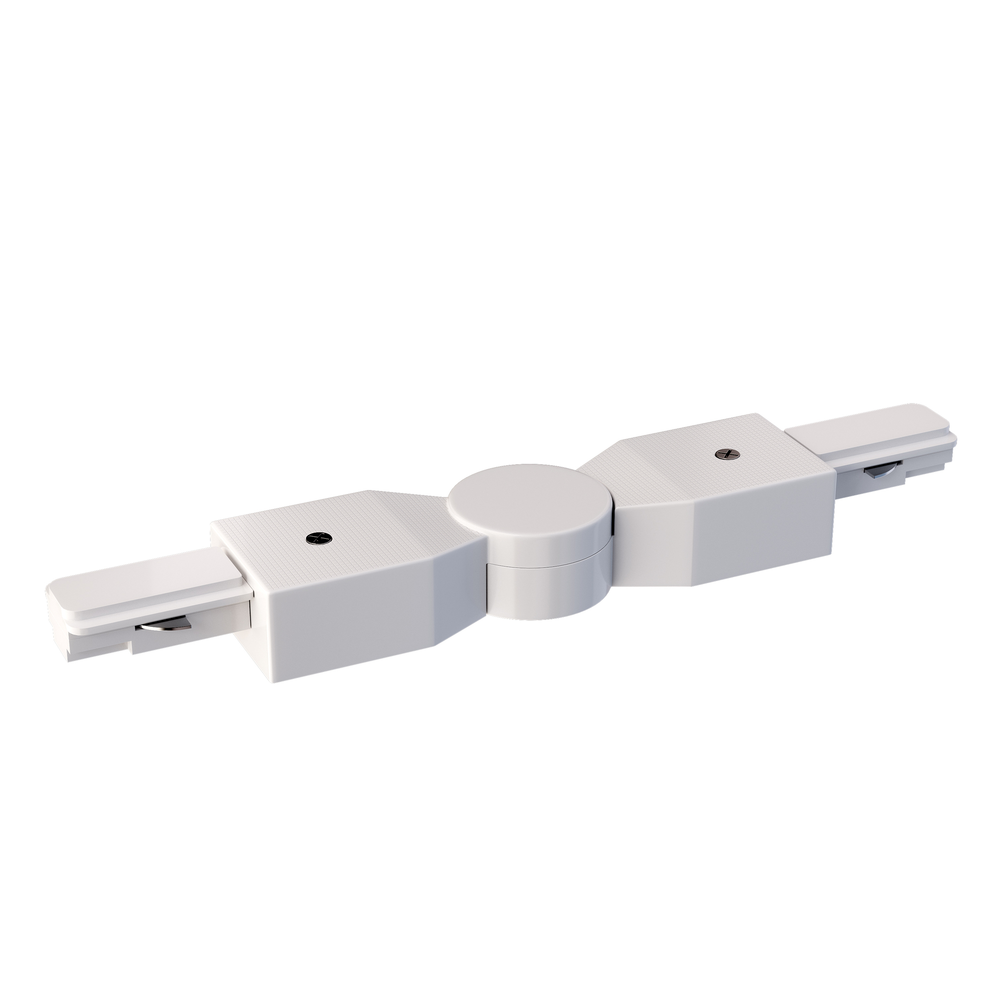 Коннектор поворотный шарнирный Unity белый Комплектующие для систем освещения с токоведущими элементами Technical TRA001CS-11W