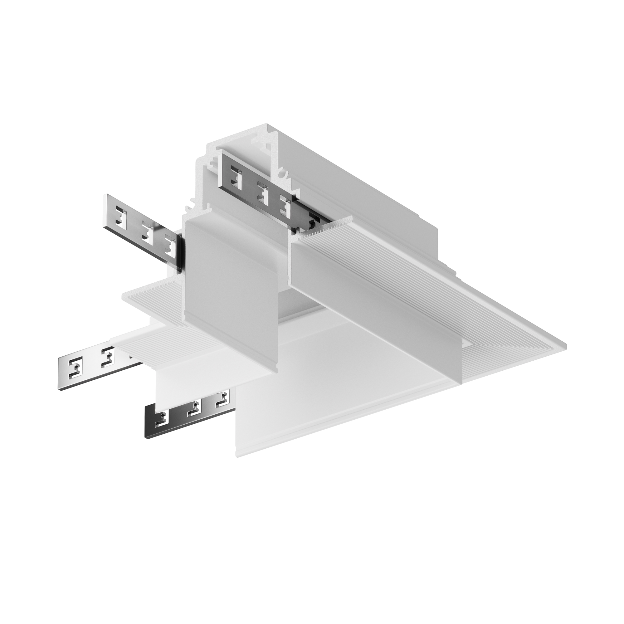 Угловой коннектор S35 встраиваемый белый Комплектующие для встраиваемой трековой системы Technical TRA004CL-22W