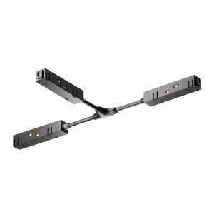 Коннектор питания Т-образный Gravity черный Комплектующие для систем освещения с токоведущими элементами Technical TRA004CWT-22B