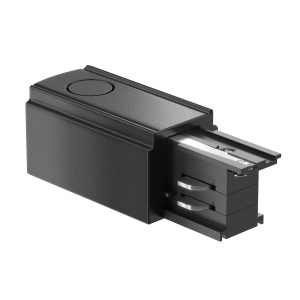 Ввод питания левый Trinity черный Комплектующие для систем освещения с токоведущими элементами Technical TRA005B-31B-L