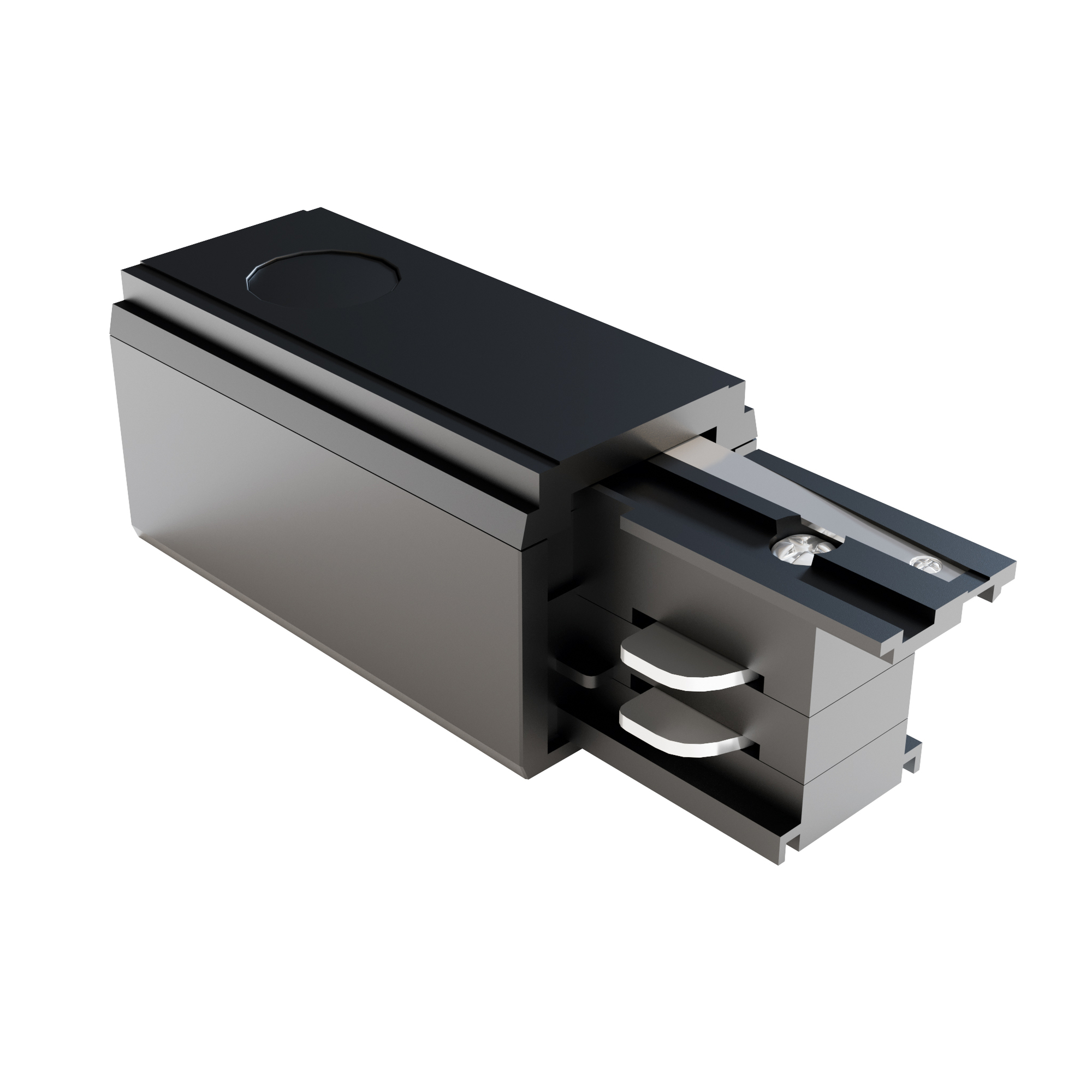 Ввод питания правый Trinity черный Комплектующие для систем освещения с токоведущими элементами Technical TRA005B-31B-R