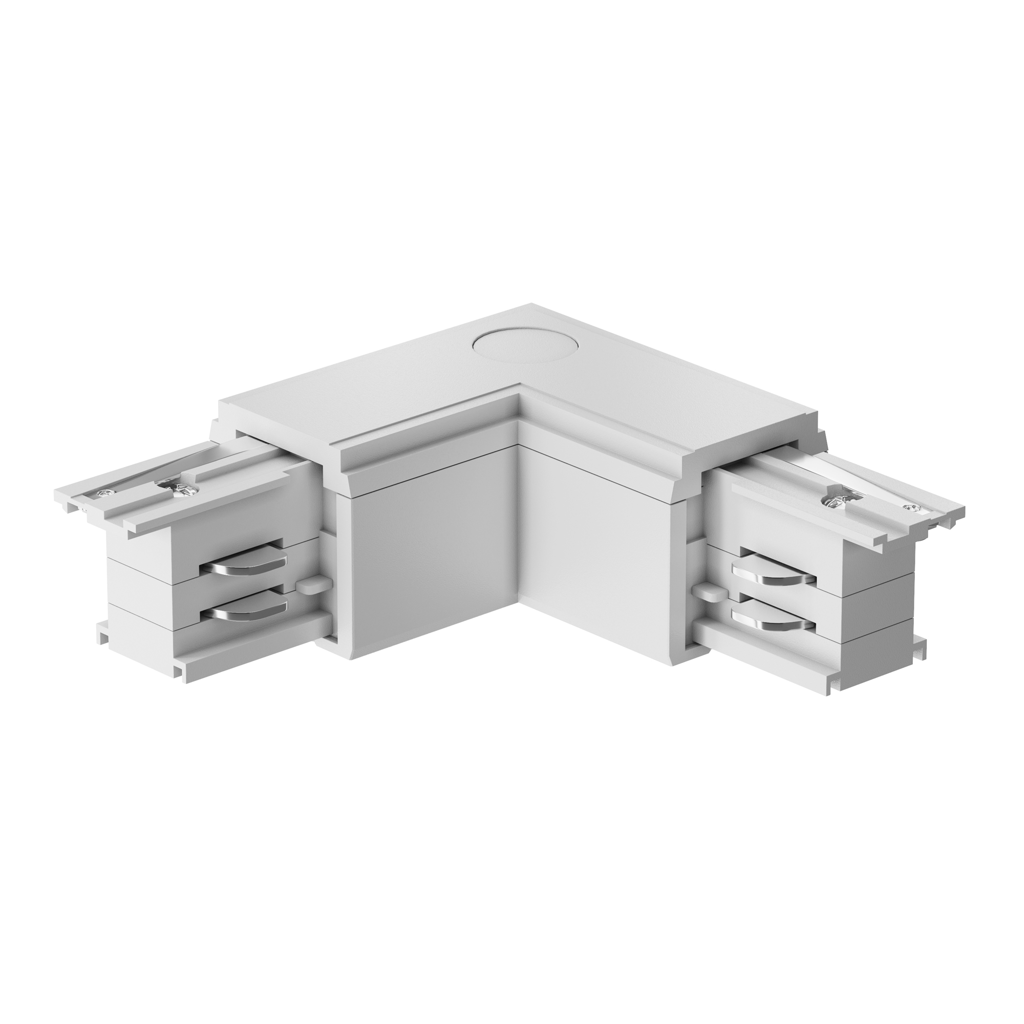 Коннектор угловой внешний Trinity белый Комплектующие для систем освещения с токоведущими элементами Technical TRA005CL-31W-L